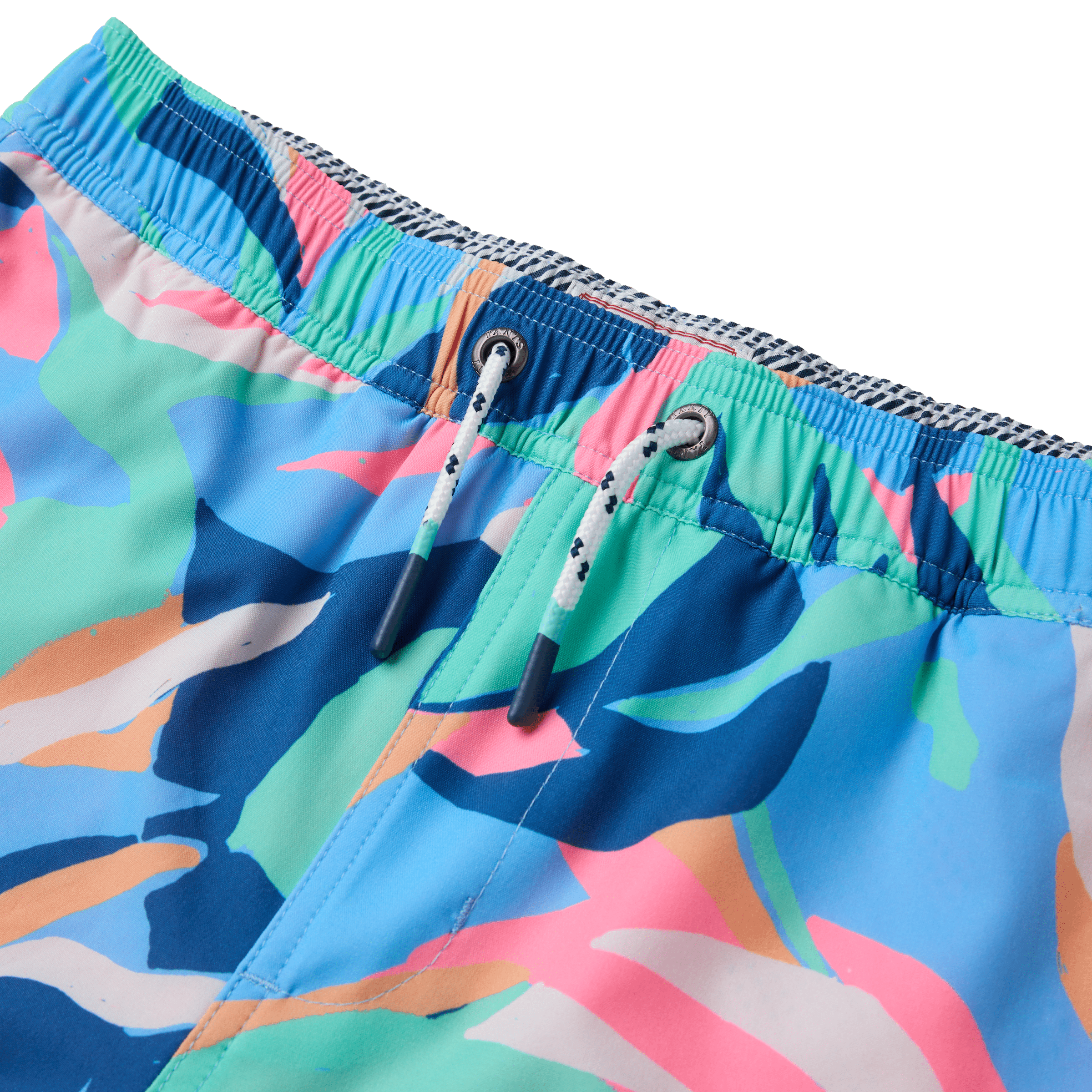 W-T-Floral Light Blue Boys Swim BOYS PARTY SHORT PARTY PANTS