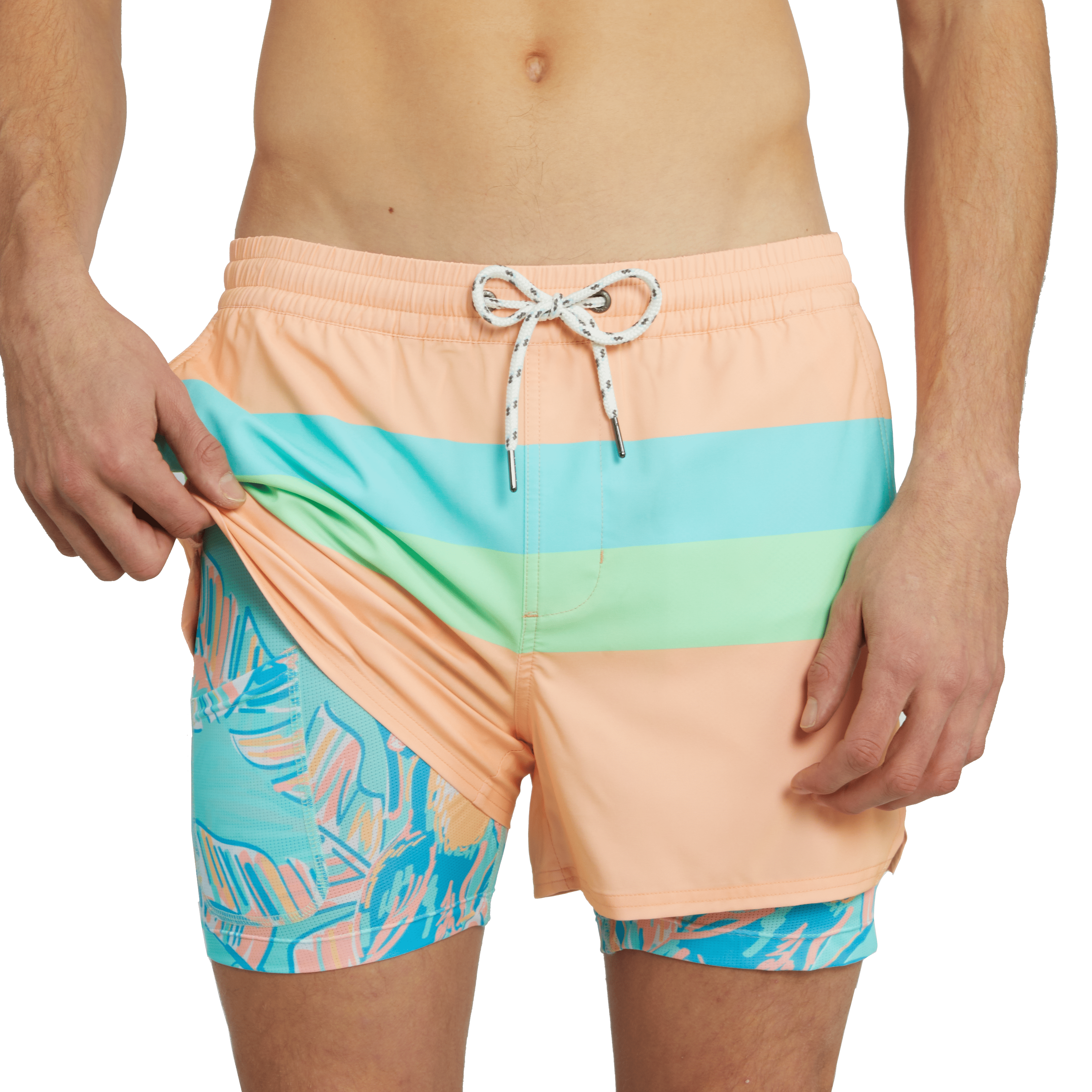 ALL AMERICAN 4" SPORT MODE SHORT - CORAL 4" SPORT MODE SHORTS PARTY PANTS