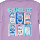CHUG LIFE T-SHIRT - PURPLE TEE PARTY PANTS 