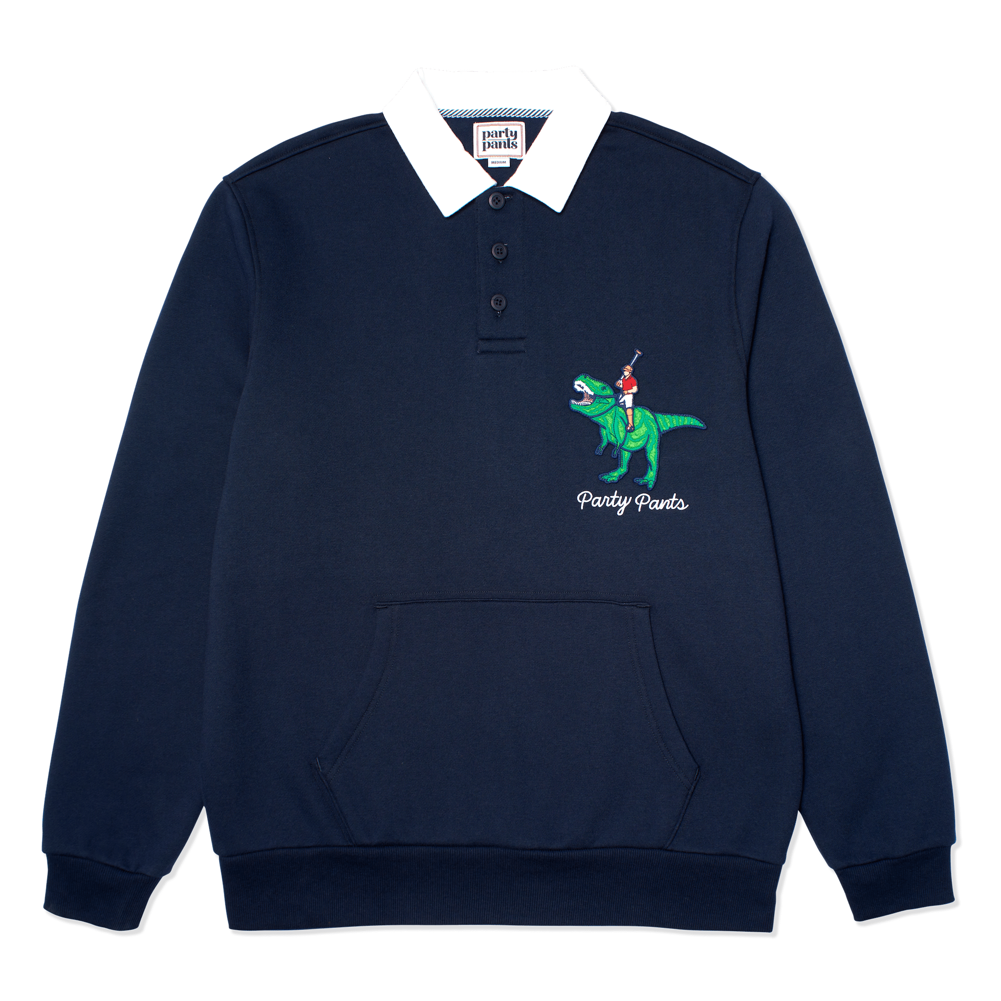 O'DOYLE FLEECE RUGBY SHIRT - NAVY FLEECE TOPS PARTY PANTS