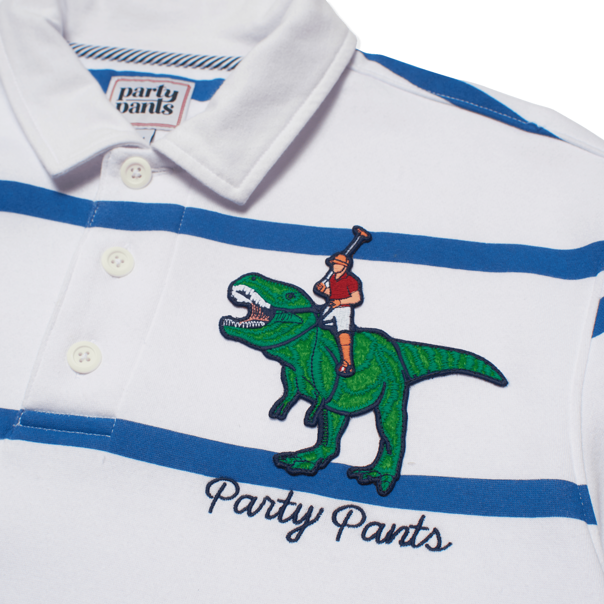 O'DOYLE FLEECE RUGBY SHIRT - WHITE FLEECE TOPS PARTY PANTS