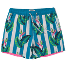 GULF STRIPE SPORT LINED SHORT - TURQUOISE SPORT SHORTS PARTY PANTS 