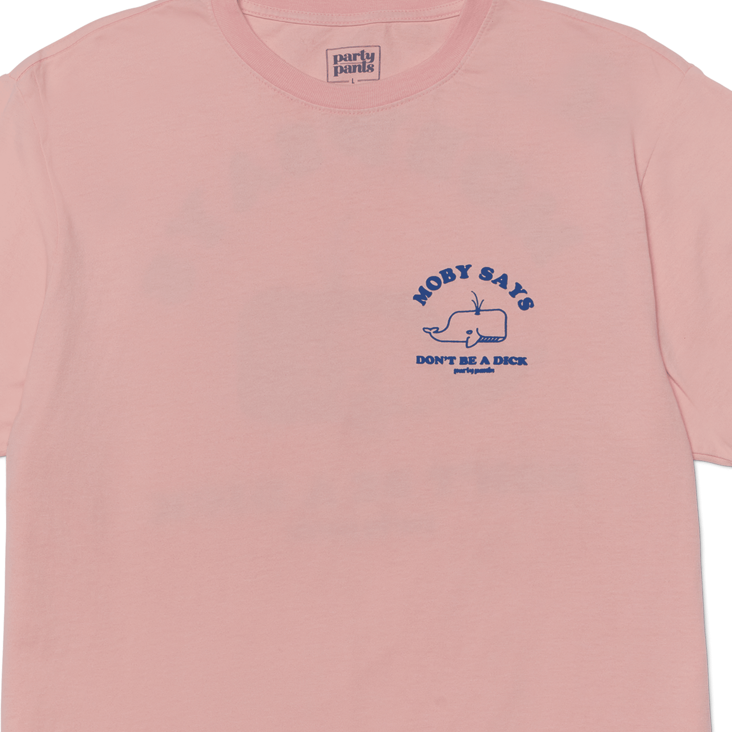 MOBY SAYS 2.0 T-SHIRT - PINK TEE PARTY PANTS