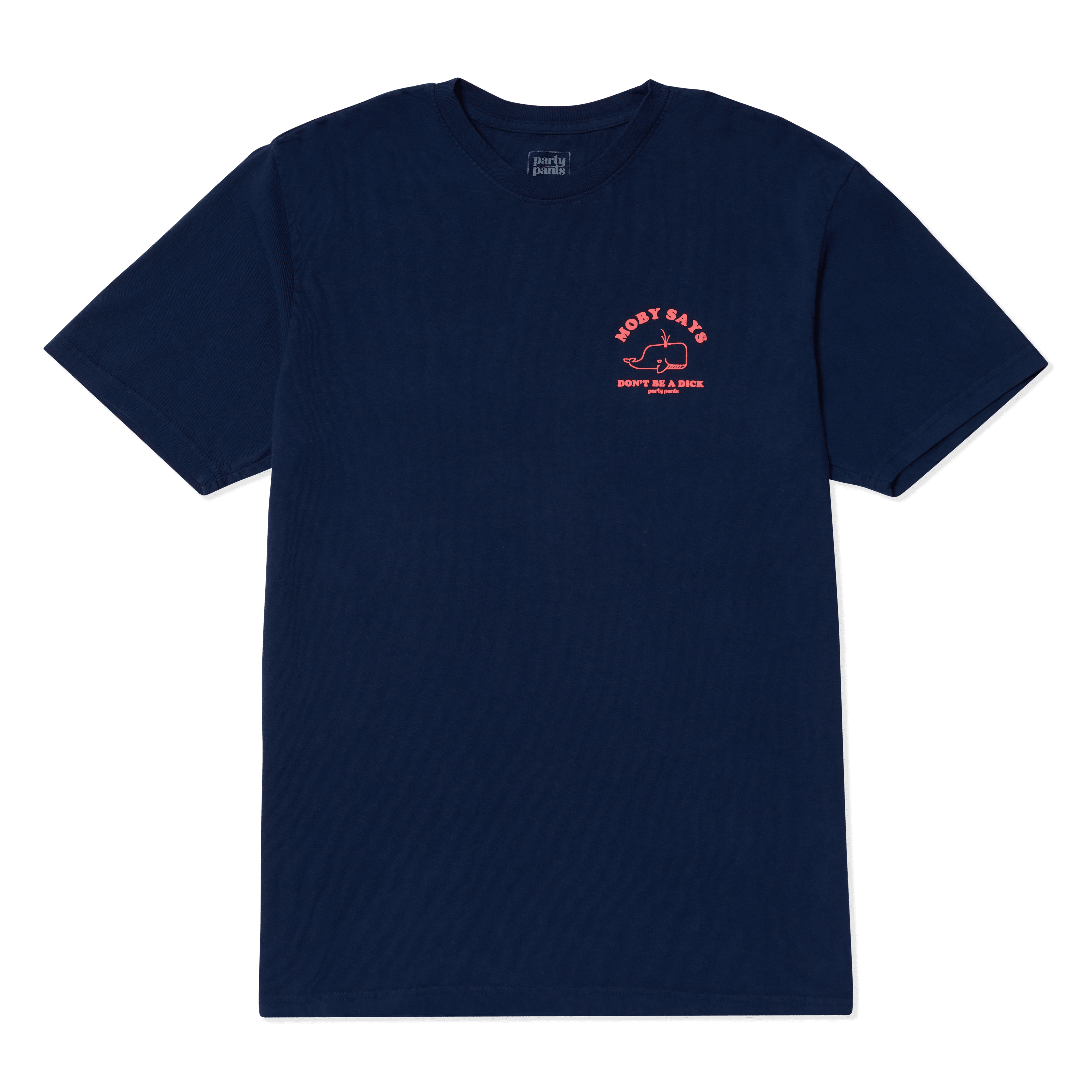 MOBY SAYS T-SHIRT - NAVY TEE PARTY PANTS