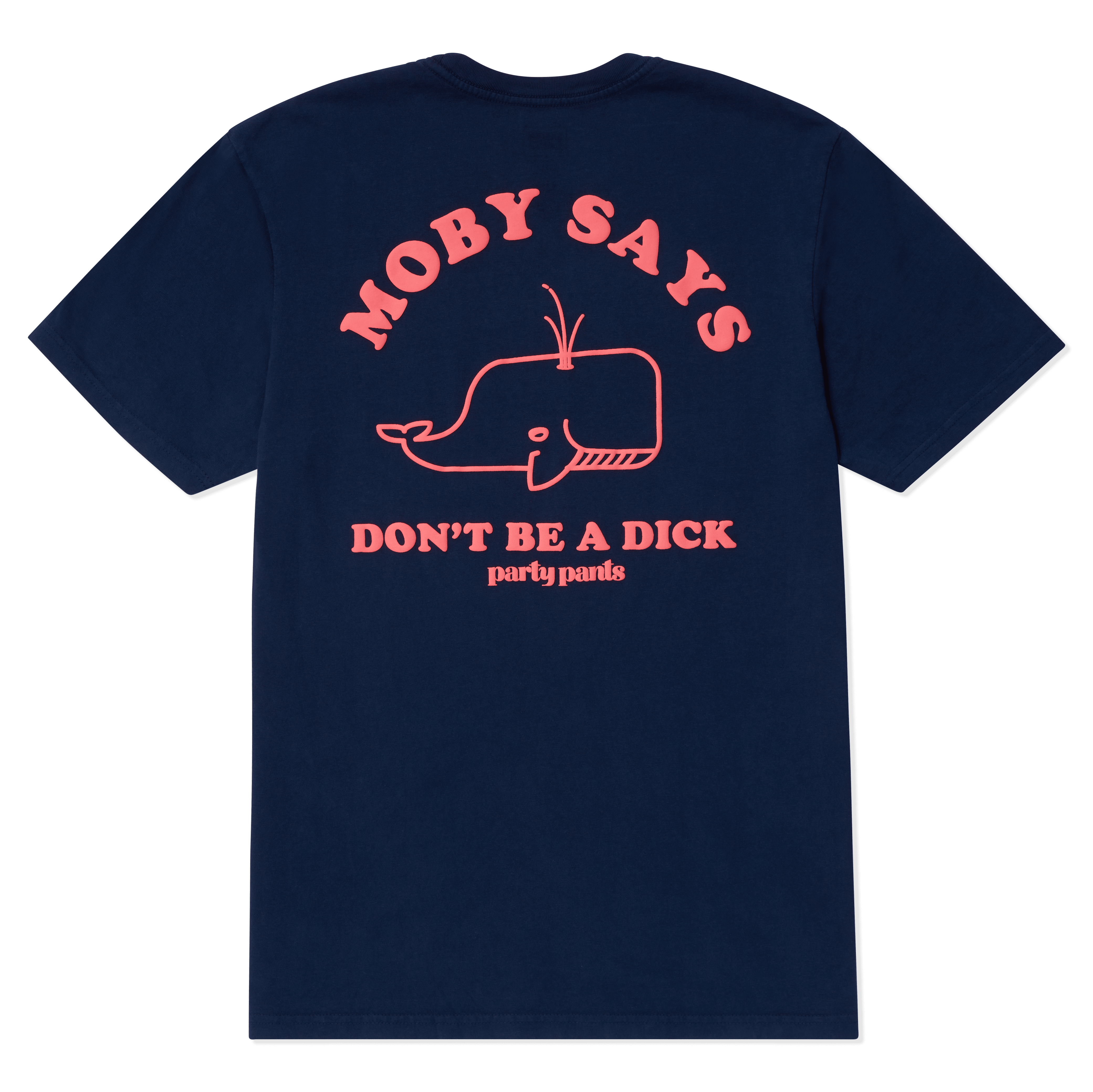 MOBY SAYS T-SHIRT - NAVY TEE PARTY PANTS