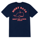 MOBY SAYS T-SHIRT - NAVY TEE PARTY PANTS 