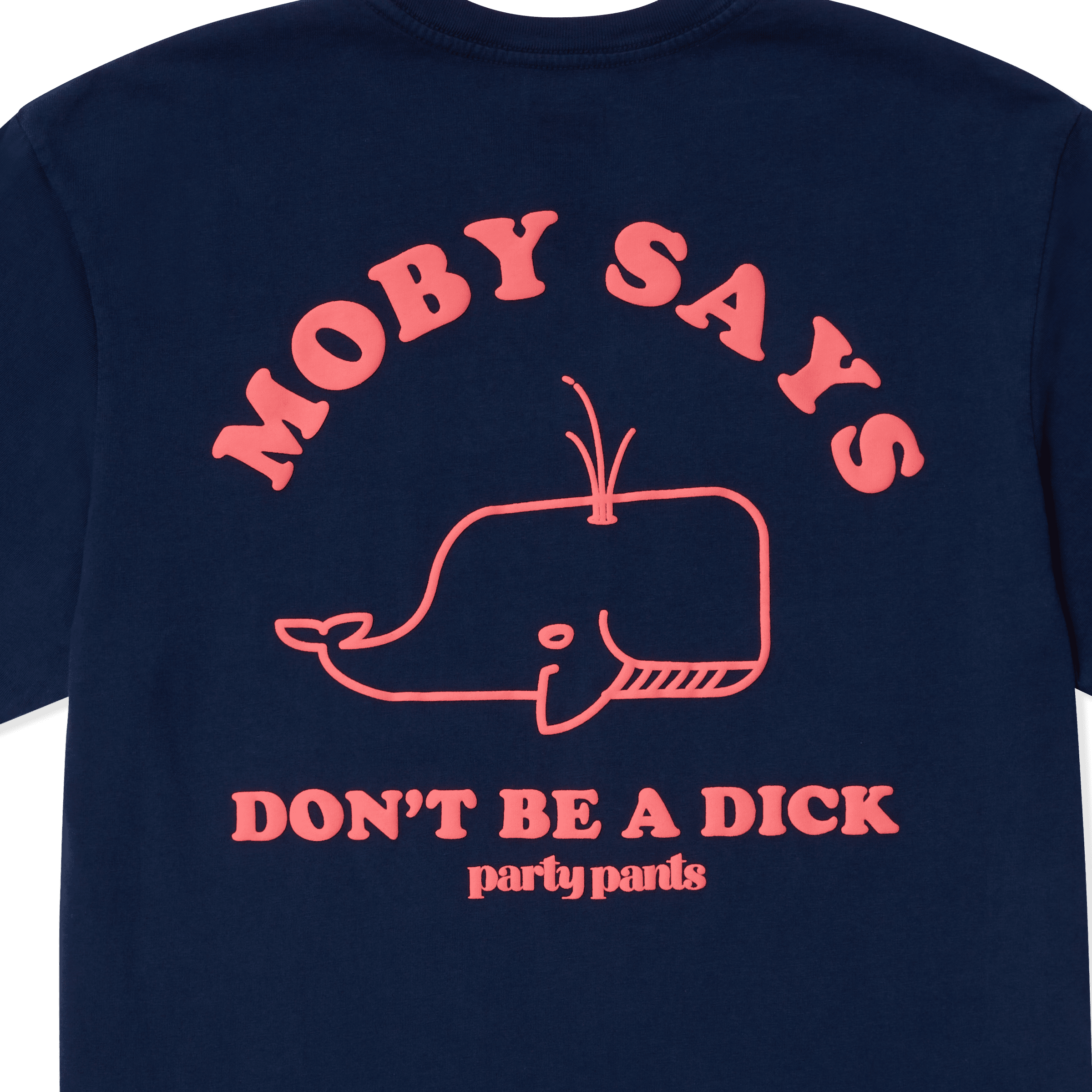 MOBY SAYS T-SHIRT - NAVY TEE PARTY PANTS