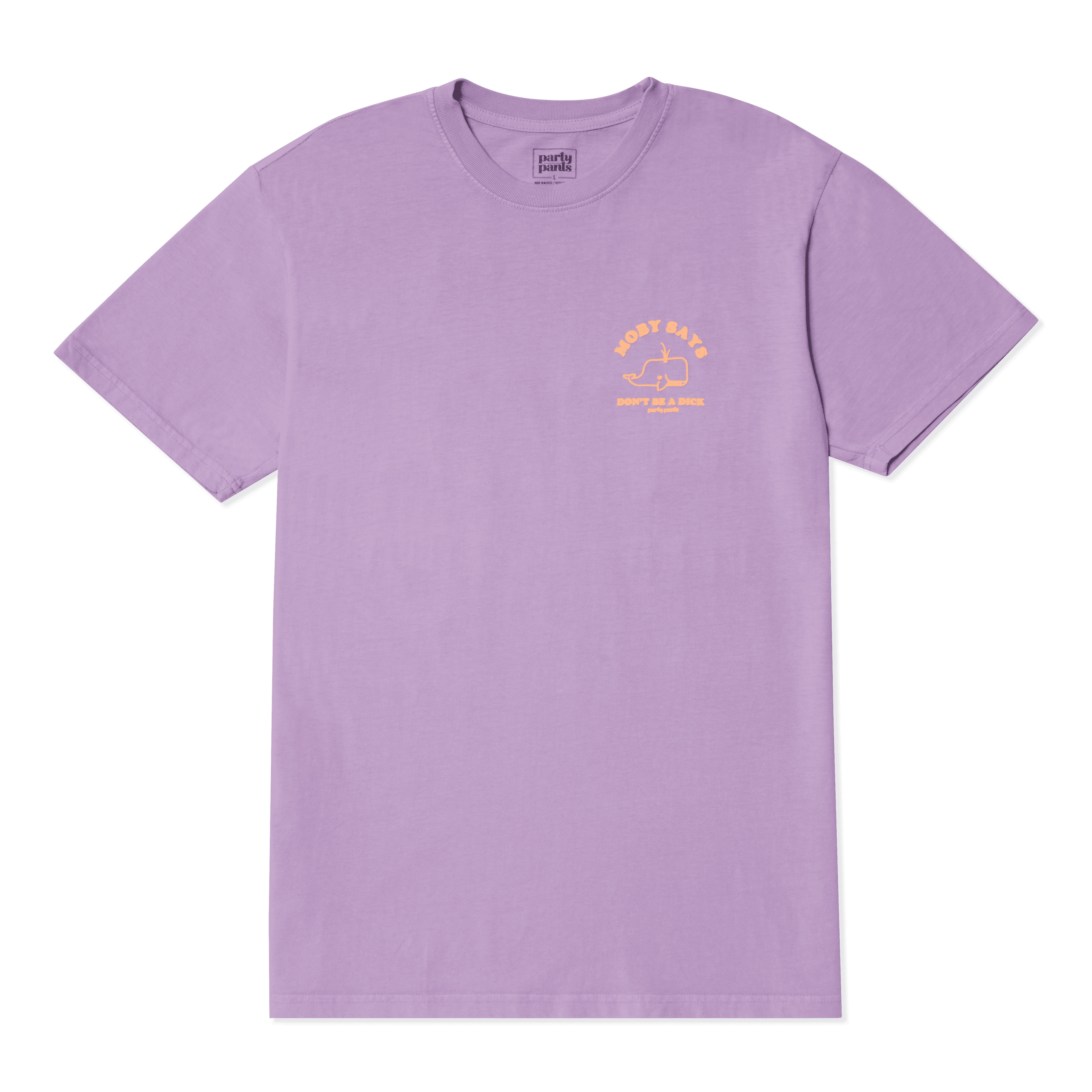 MOBY SAYS T-SHIRT - PURPLE TEE PARTY PANTS