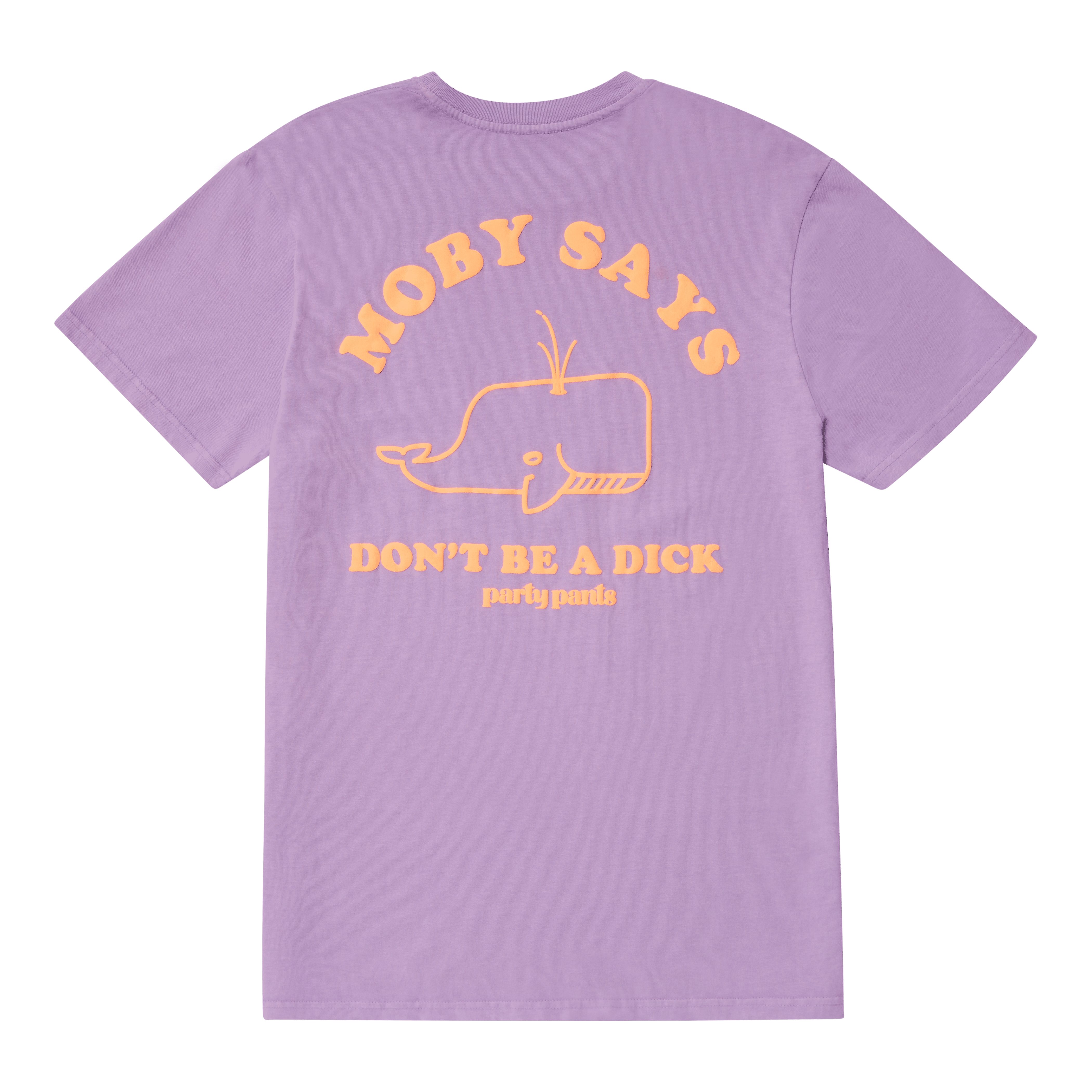 MOBY SAYS T-SHIRT - PURPLE TEE PARTY PANTS