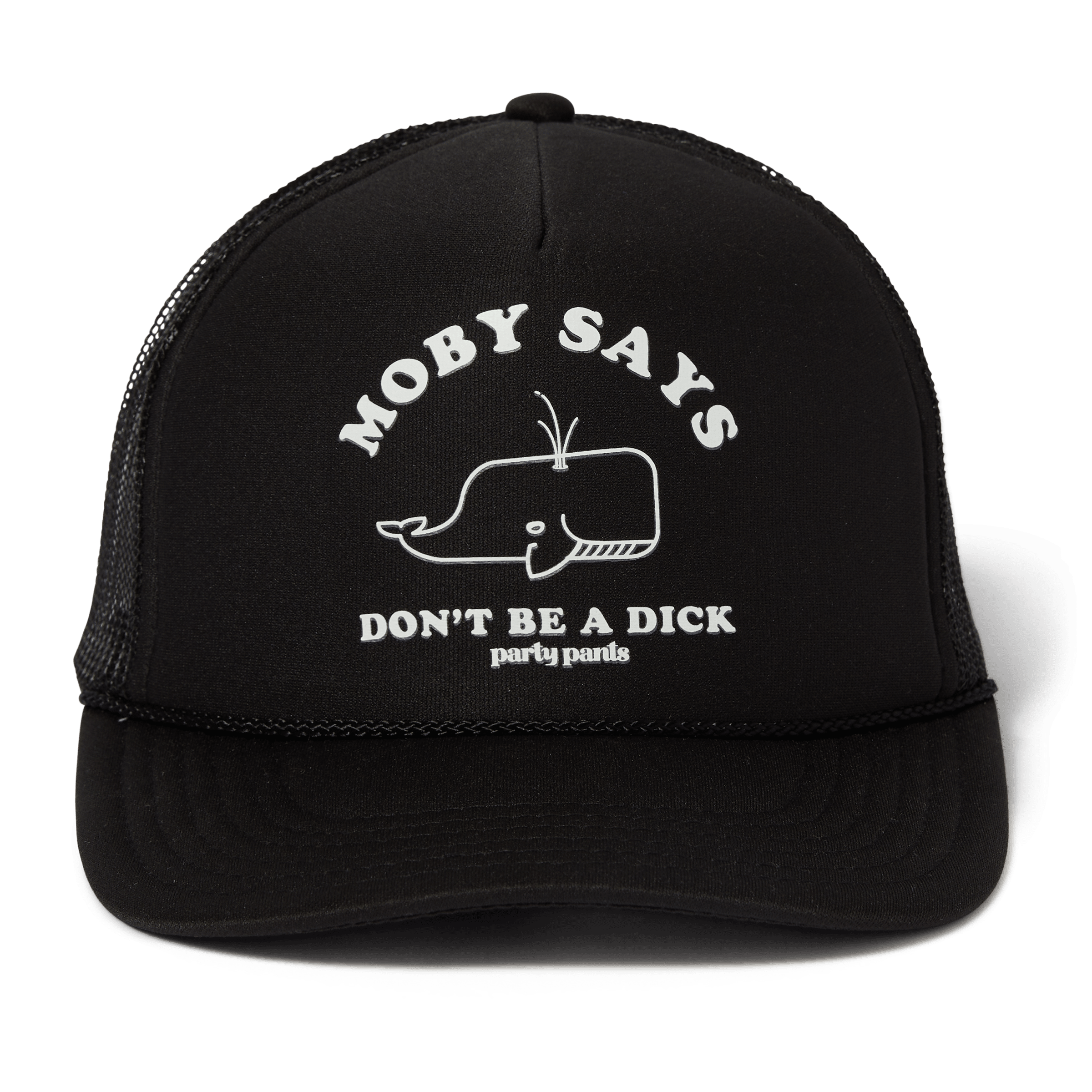 MOBY SAYS TRUCKER - BLACK HATS PARTY PANTS