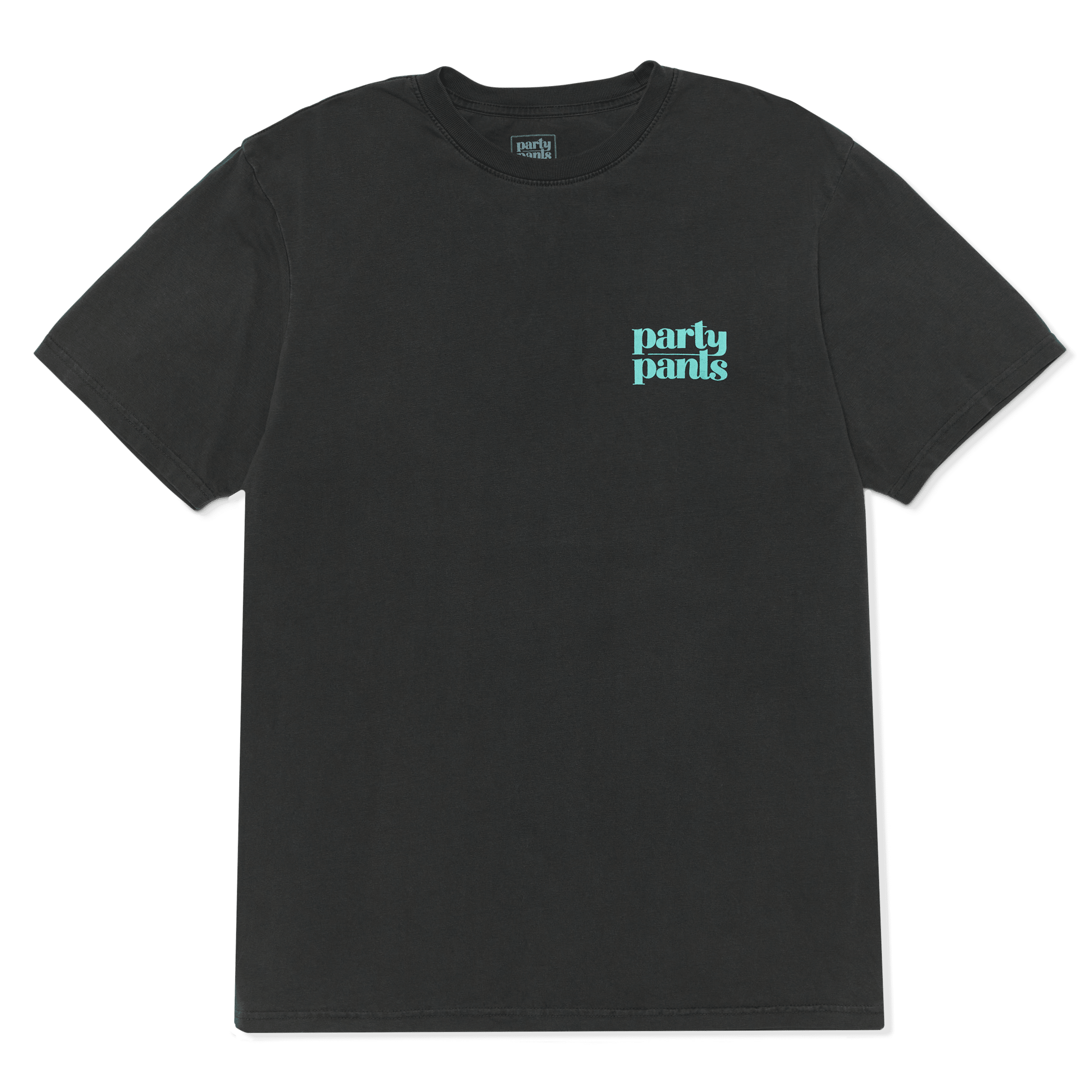 NICE BIRDIE T-SHIRT - WASHED BLACK TEE PARTY PANTS