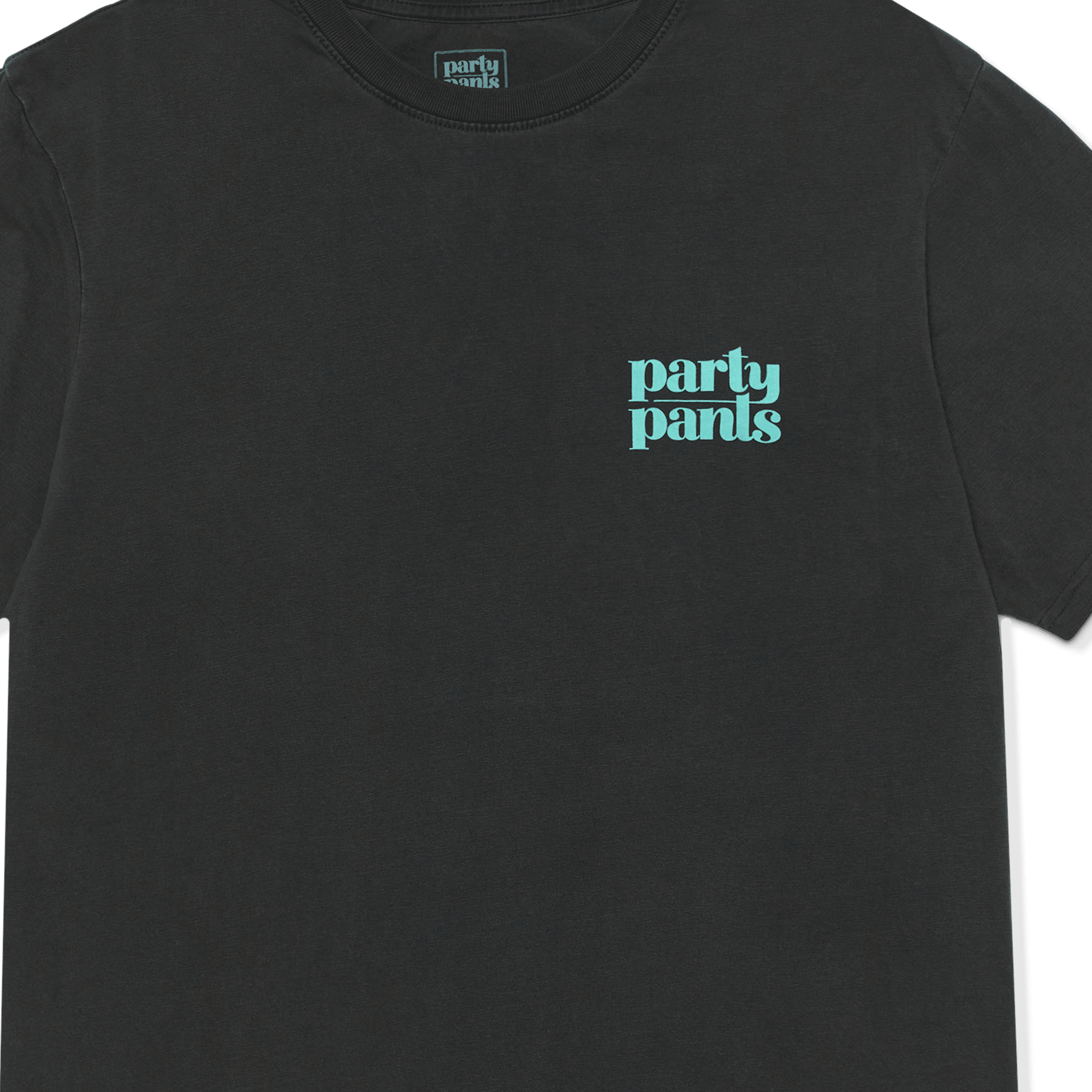 NICE BIRDIE T-SHIRT - WASHED BLACK TEE PARTY PANTS