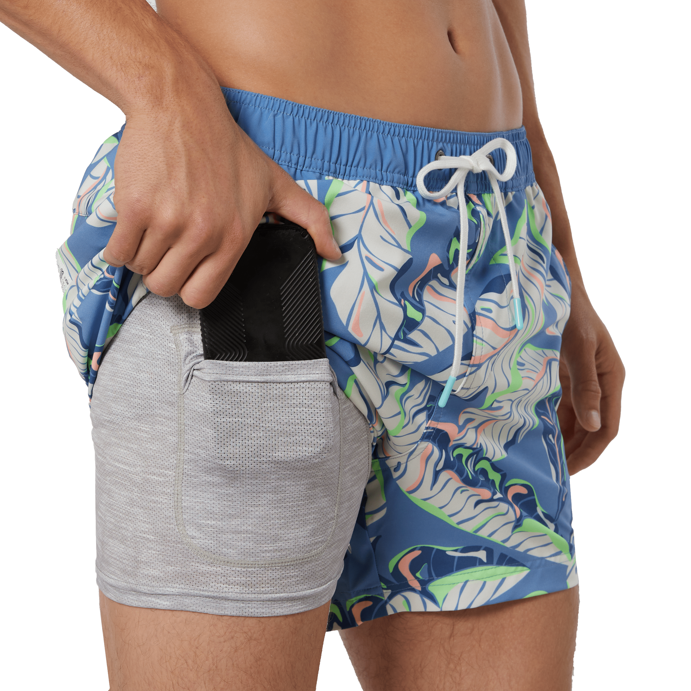 Oh Joy Palms Blue 5" Game Changer Short 5" Game Changer Short PARTY PANTS