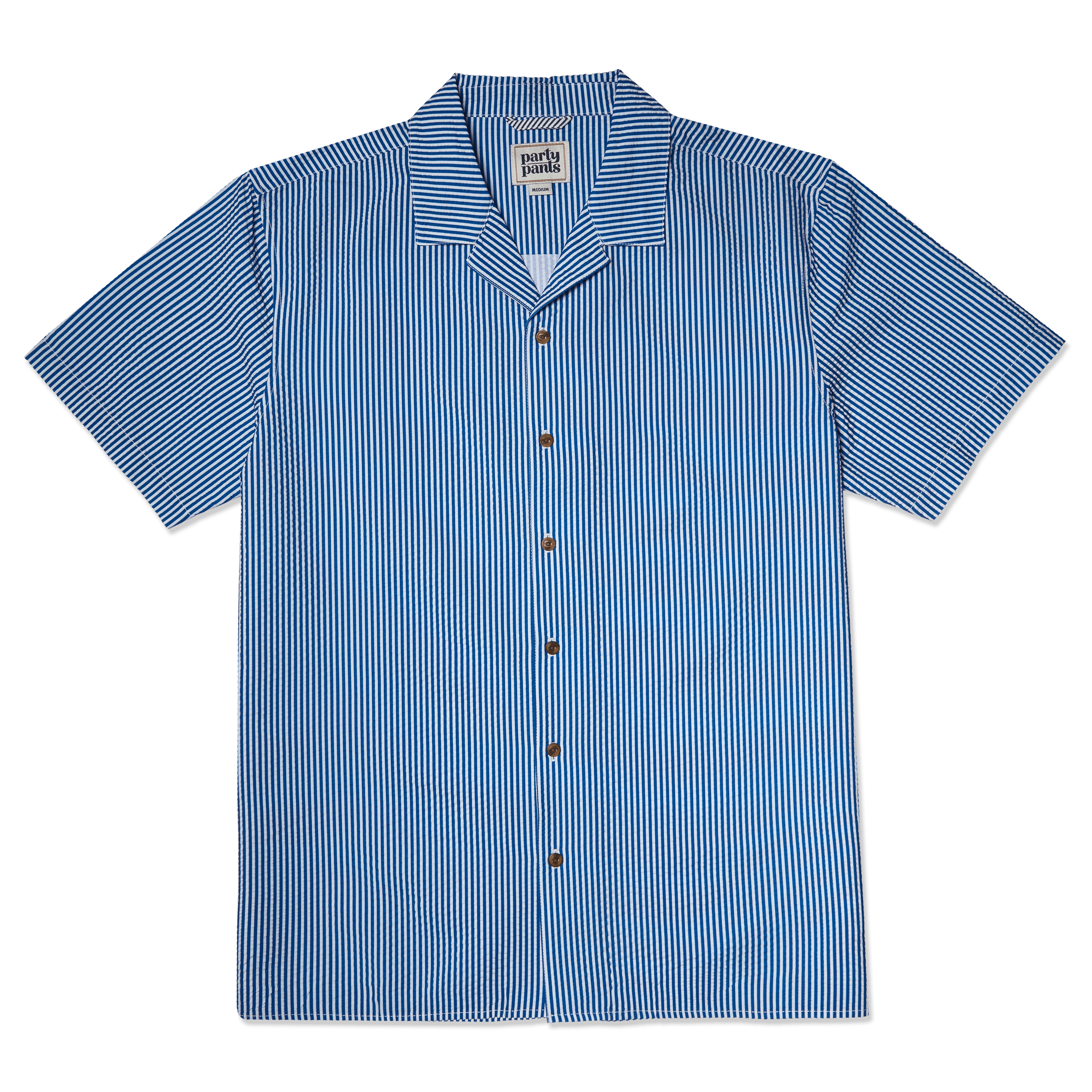 Chapter Seersucker Blue Shirt Woven PARTY PANTS