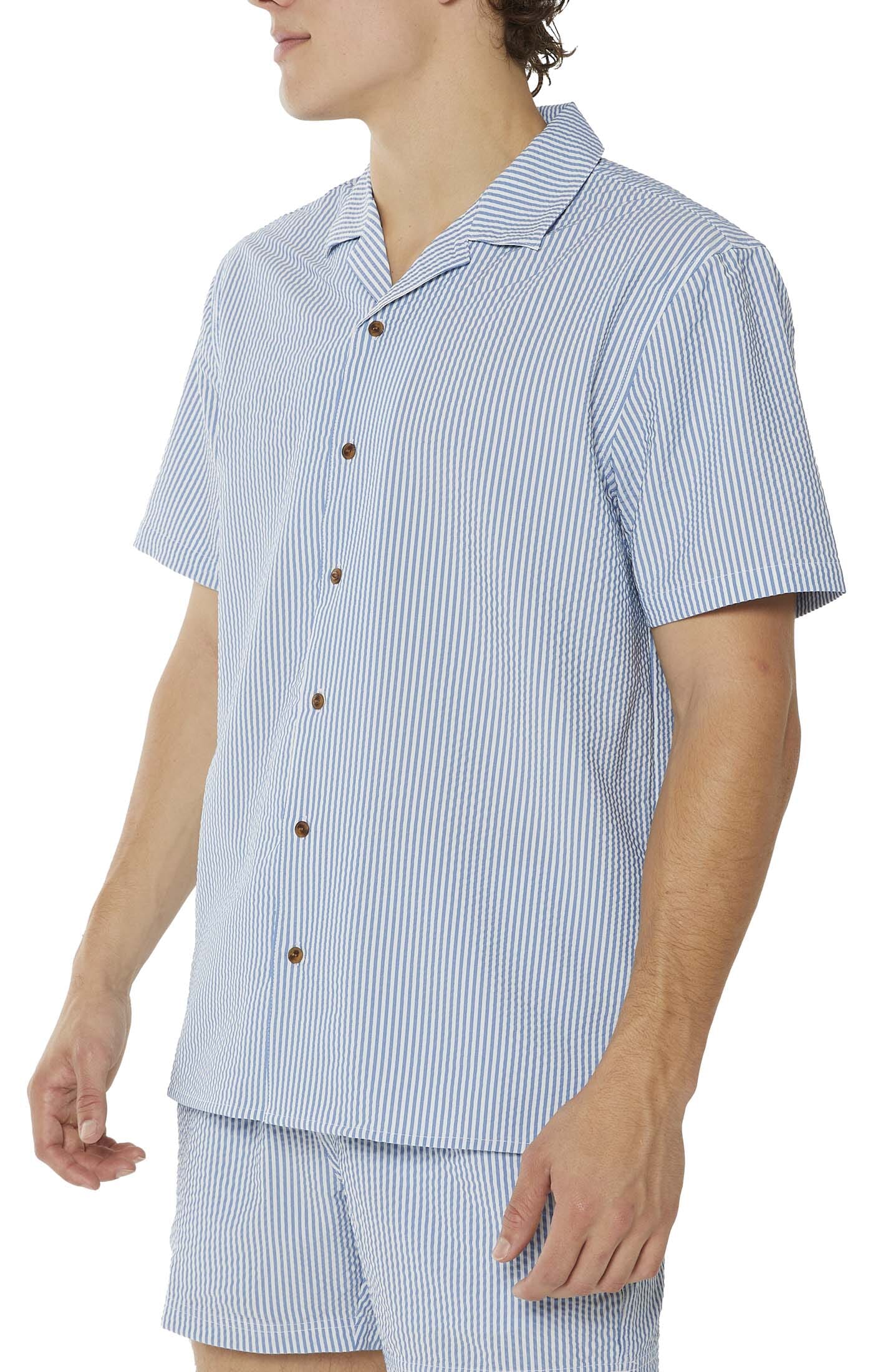 Chapter Seersucker Blue Shirt Woven PARTY PANTS