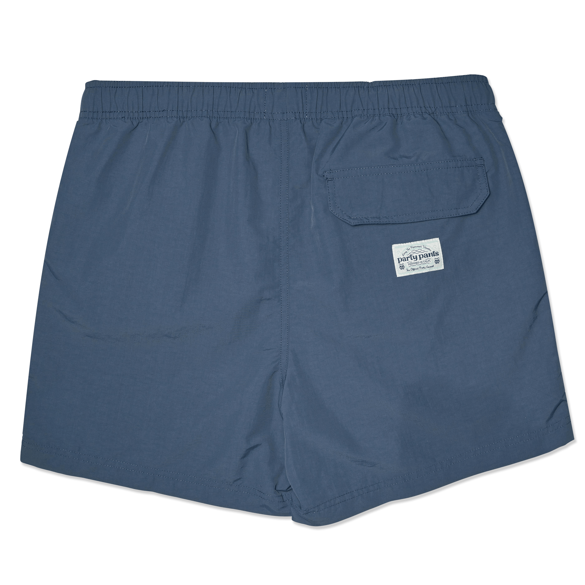 Solid Nylon Indigo Happy Hour Short Happy Hour Short PARTY PANTS