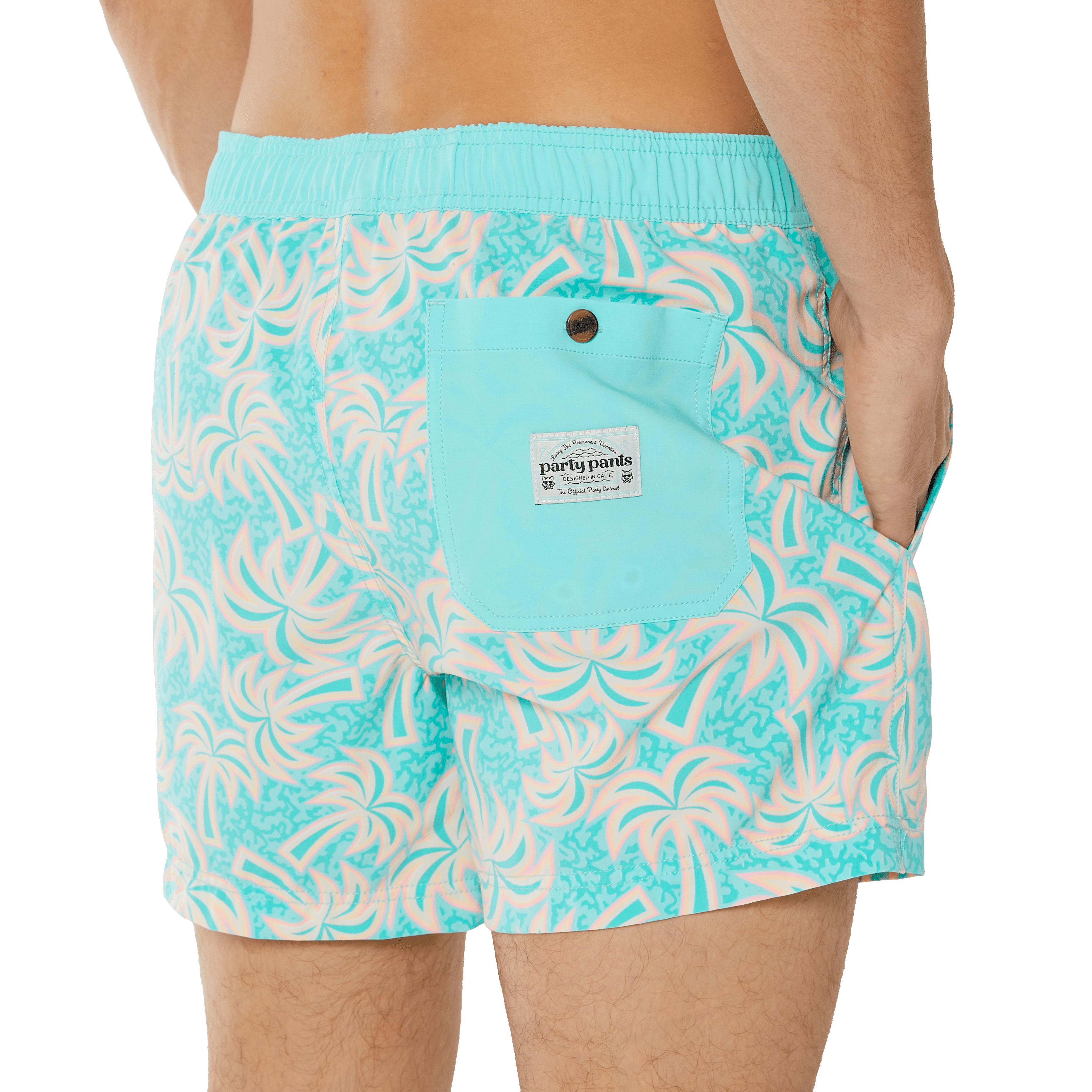 Palm Vibes Mint Party Starter Short Party Starter Short PARTY PANTS