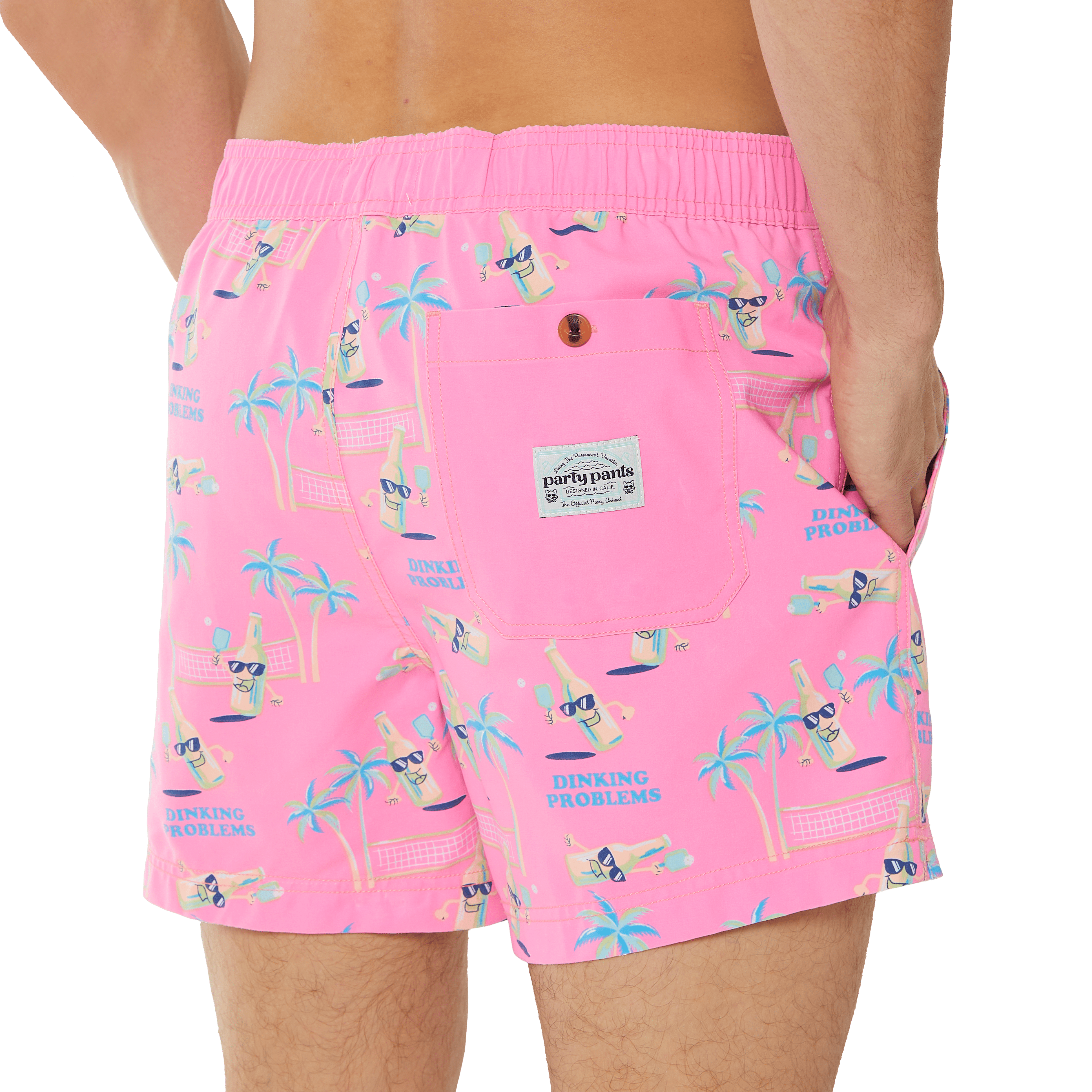 Dinking Problems Pink Party Starter Short Party Starter Short PARTY PANTS