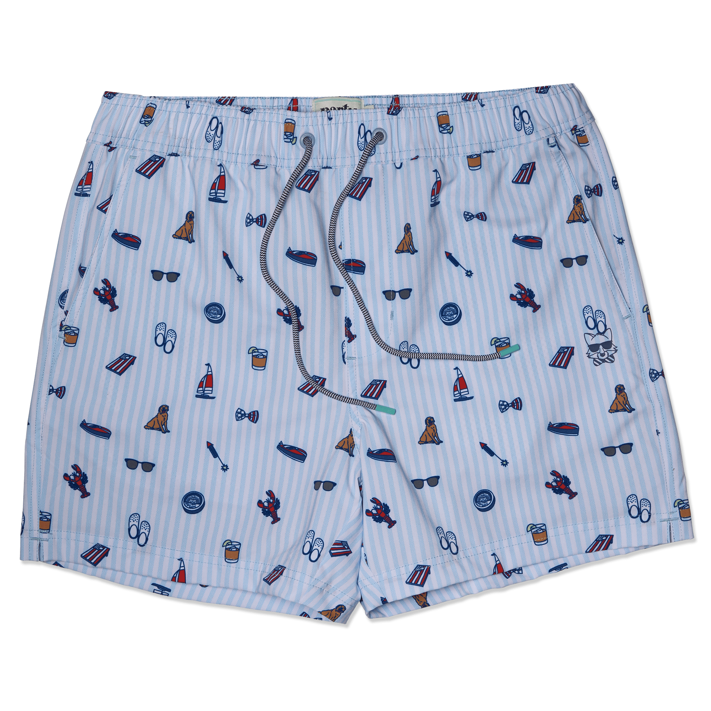 Proper Light Blue Happy Hour Short HAPPY HOUR SHORT PARTY PANTS