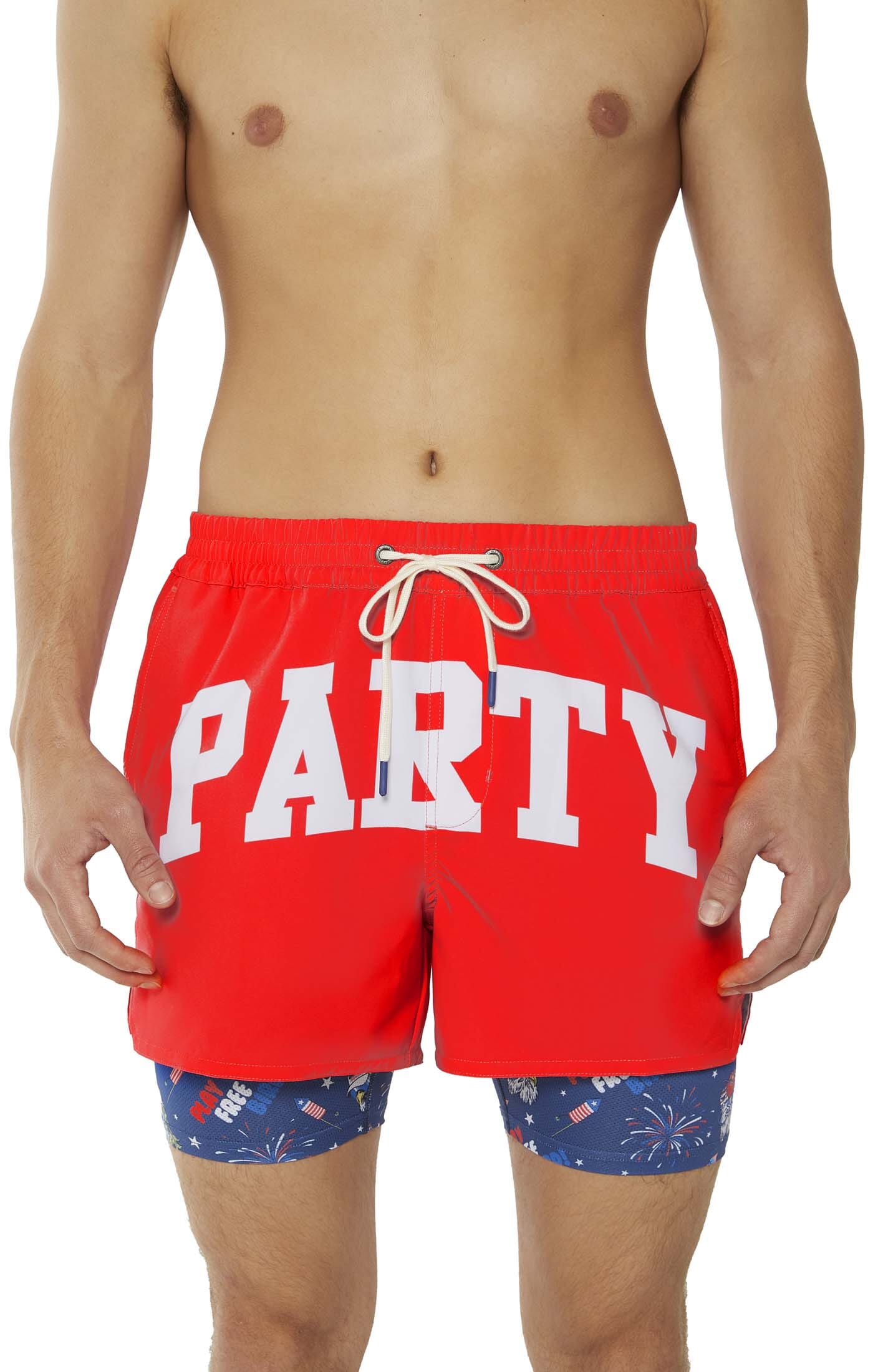 Party Boy Merca Red 4" Game Changer 4" GAME CHANGER PARTY PANTS