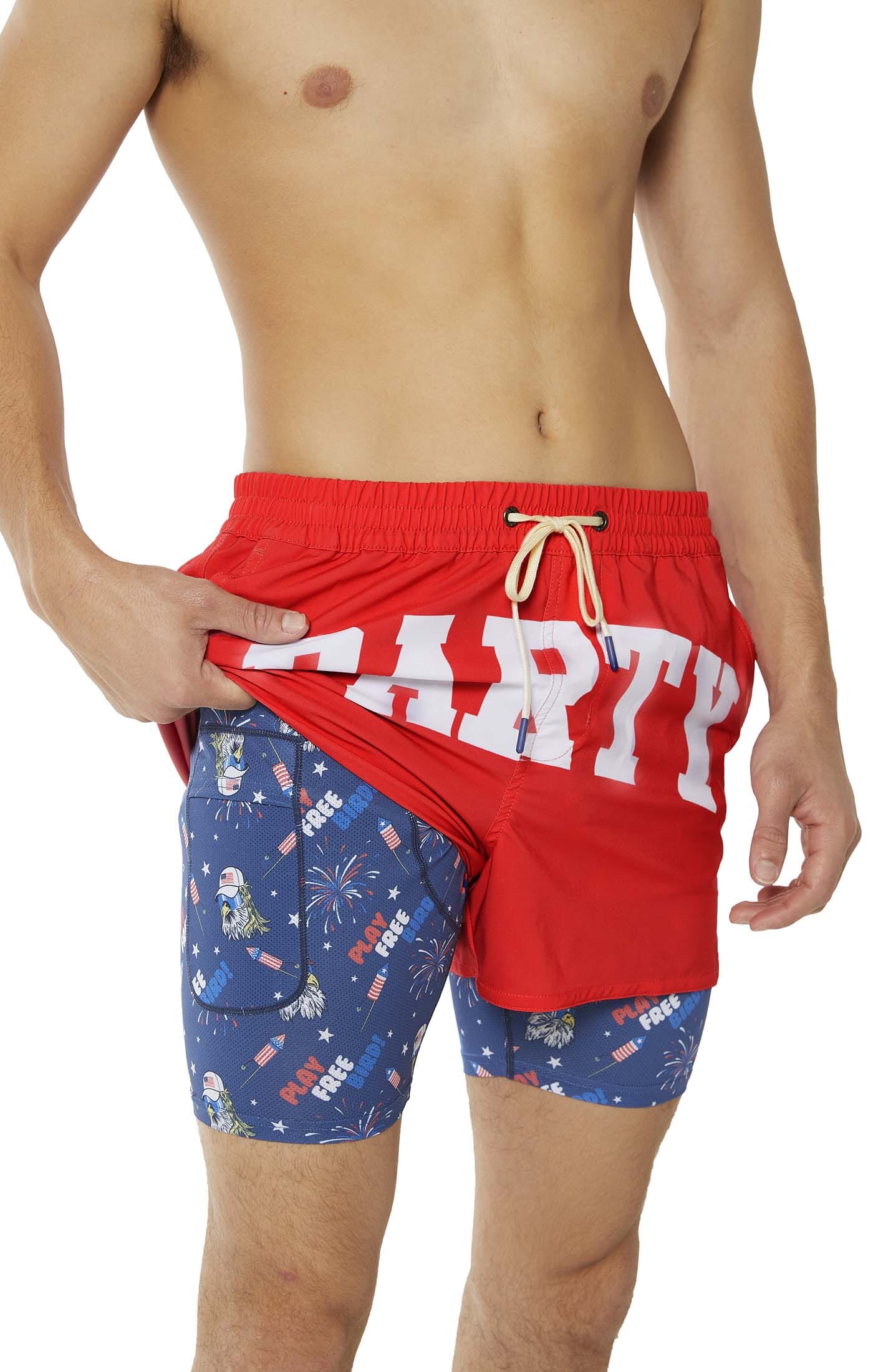 Party Boy Merca Red 4" Game Changer 4" GAME CHANGER PARTY PANTS