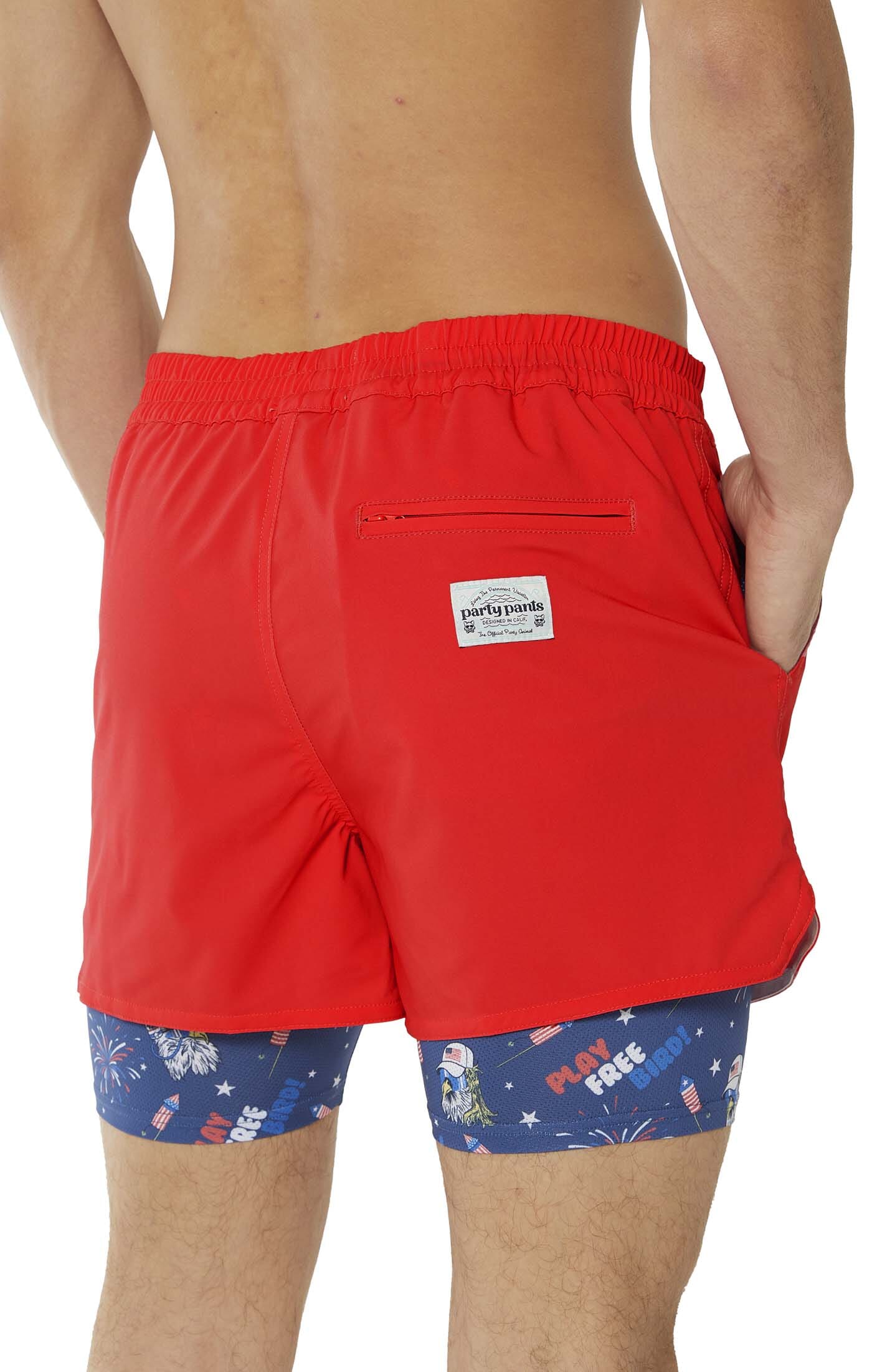 Party Boy Merca Red 4" Game Changer 4" GAME CHANGER PARTY PANTS