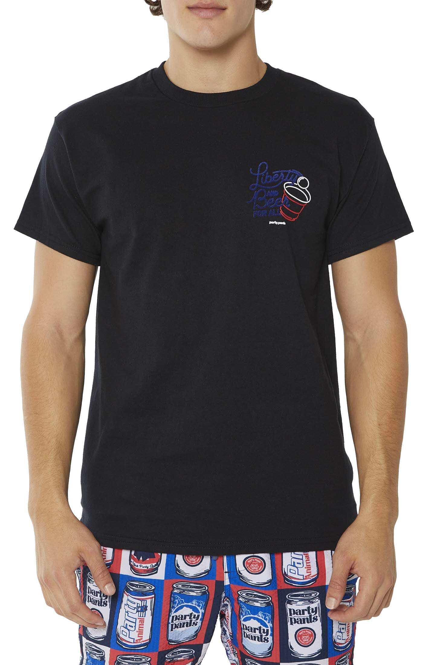 Liberty Beers Black T-Shirt TEES PARTY PANTS