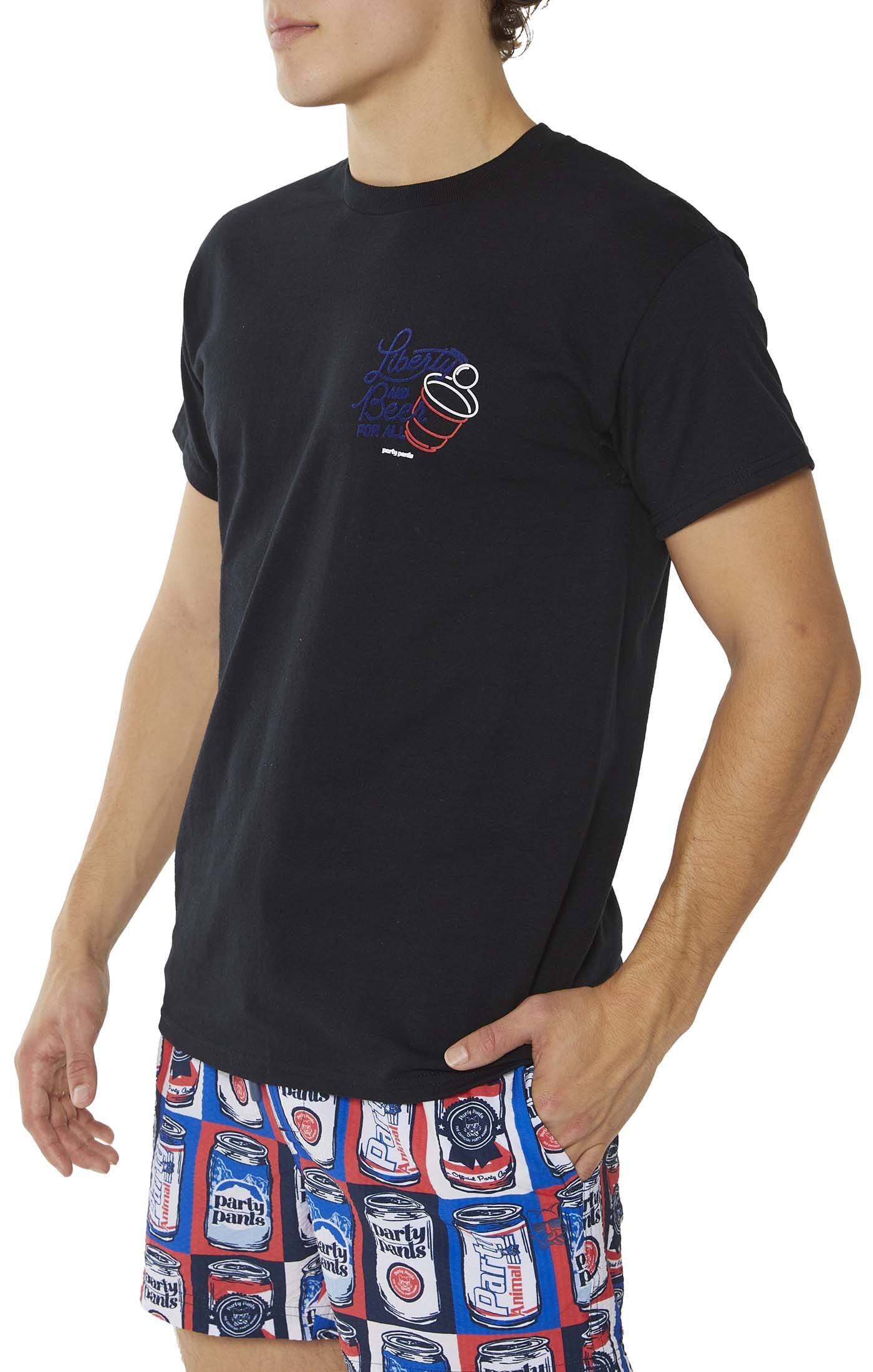 Liberty Beers Black T-Shirt TEES PARTY PANTS