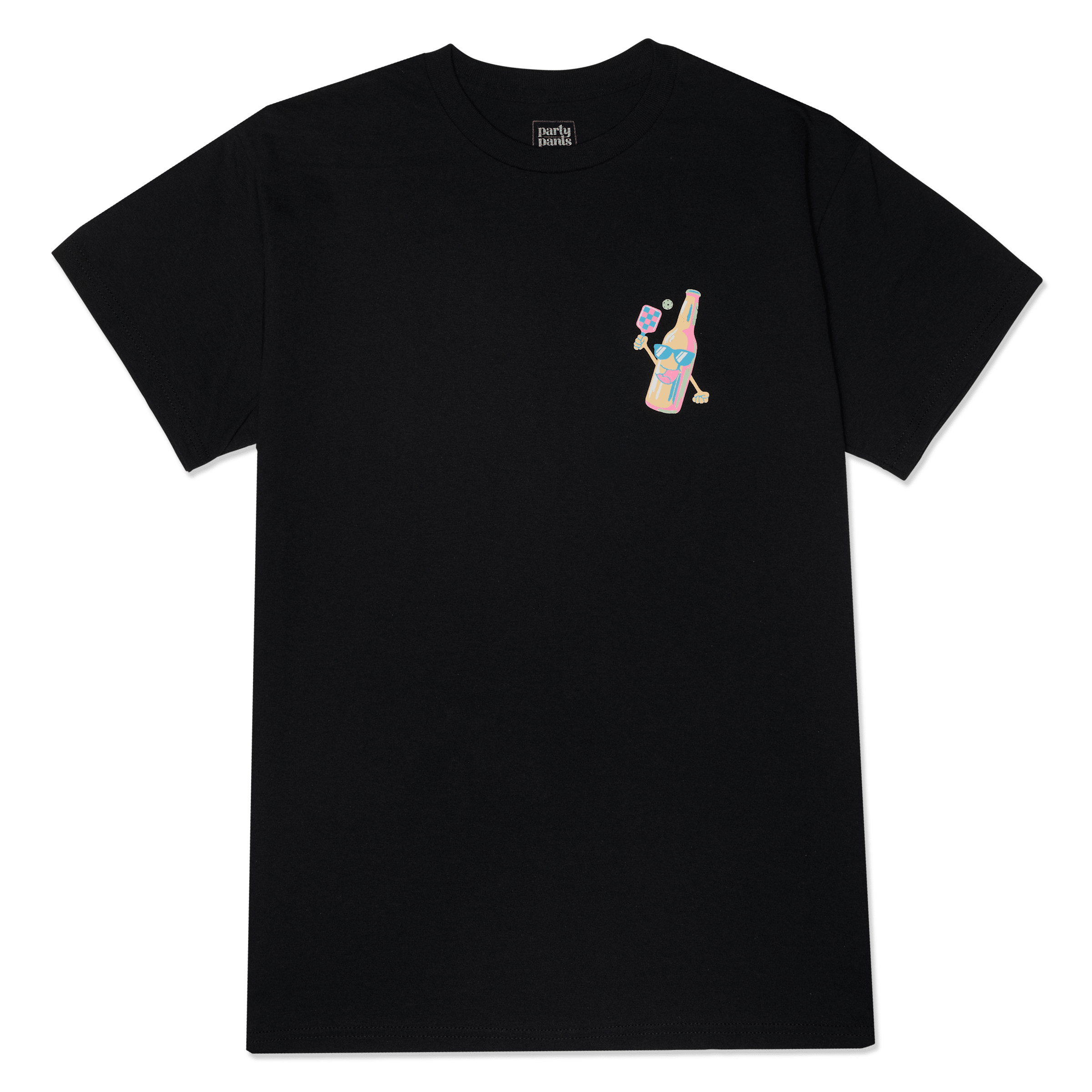 DINKING PROBLEMS BLACK T-SHIRT TEES PARTY PANTS