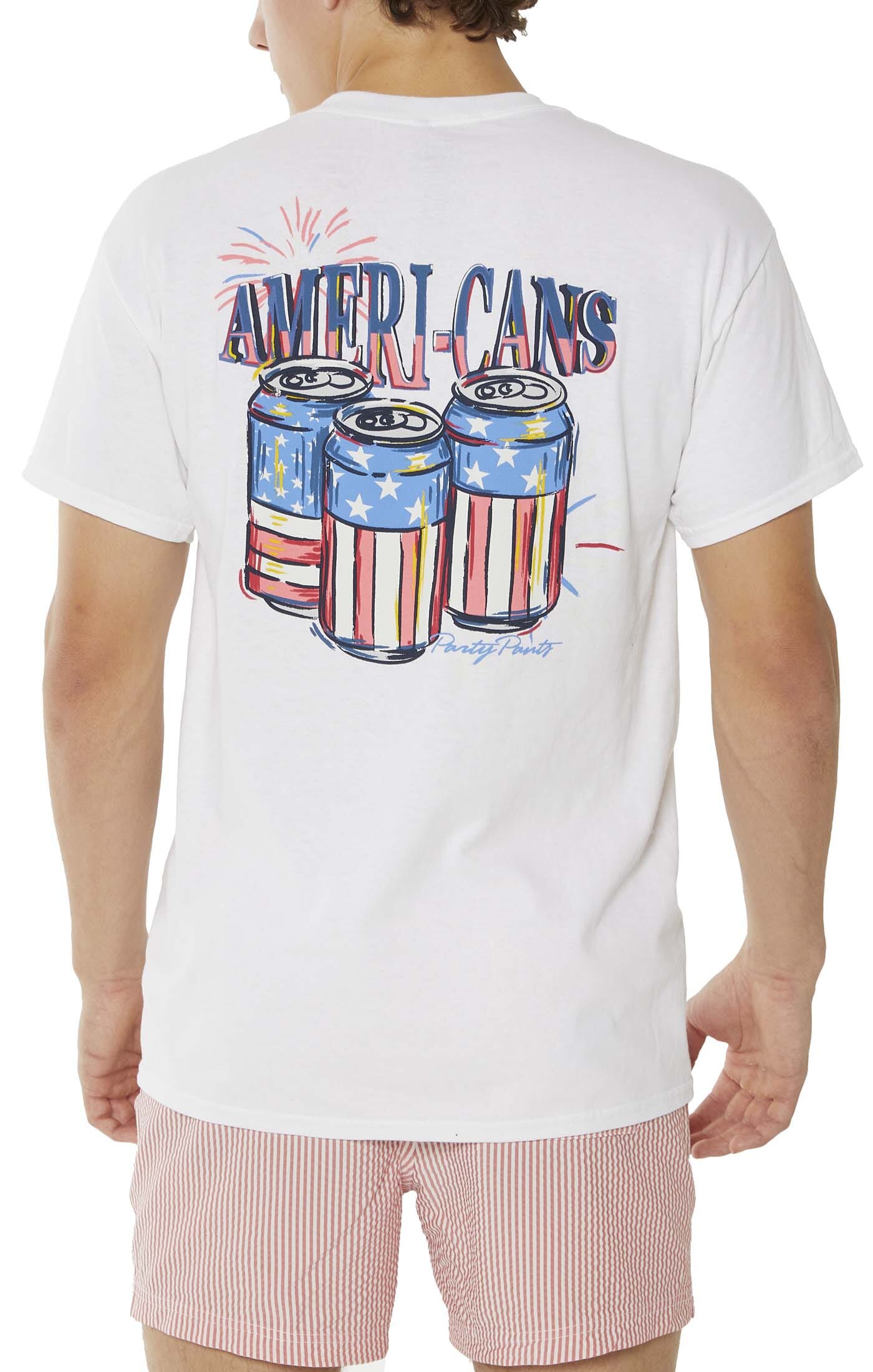 Ameri-Cans White T-Shirt TEES PARTY PANTS
