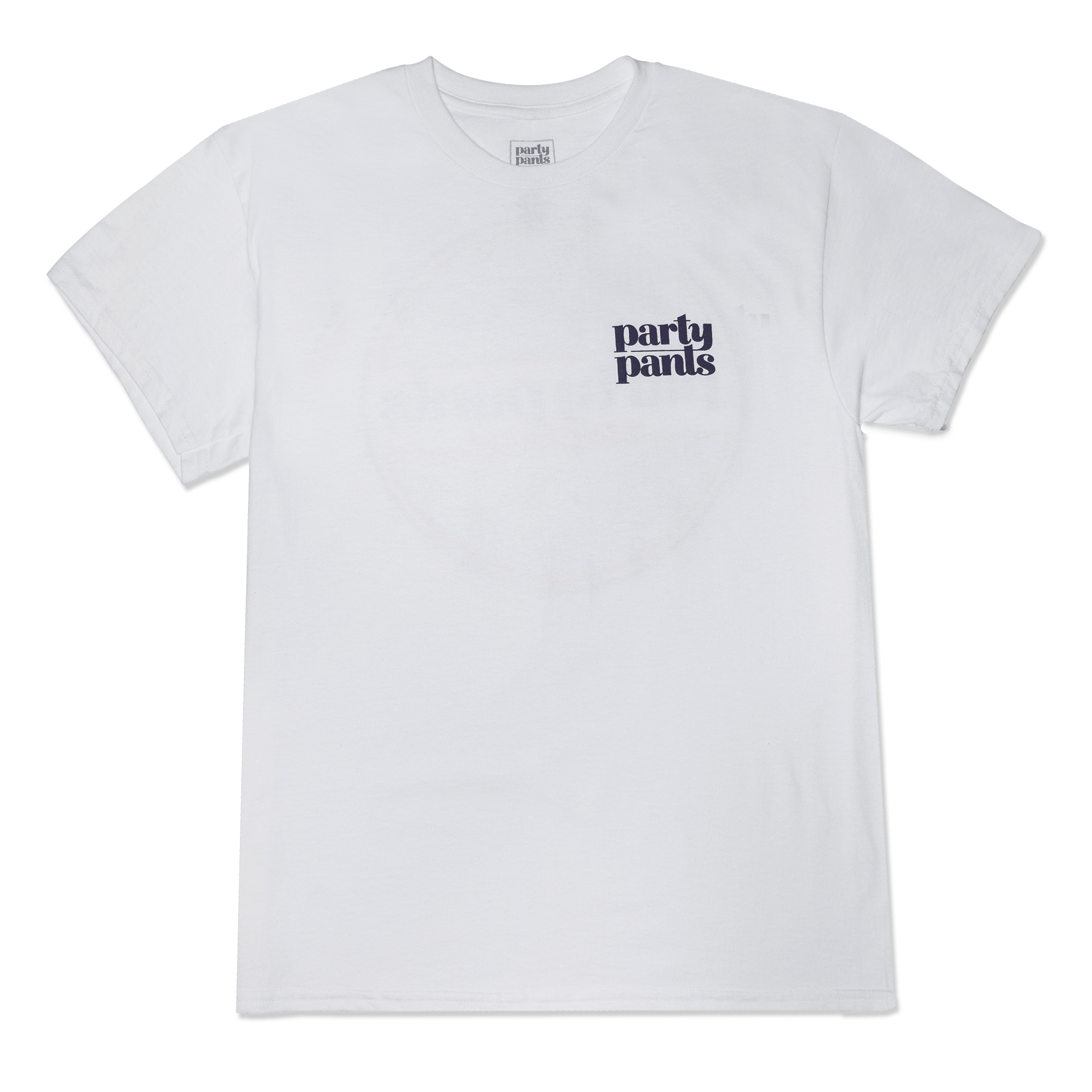 LOGO PUCK FILL WHITE T-SHIRT TEES PARTY PANTS