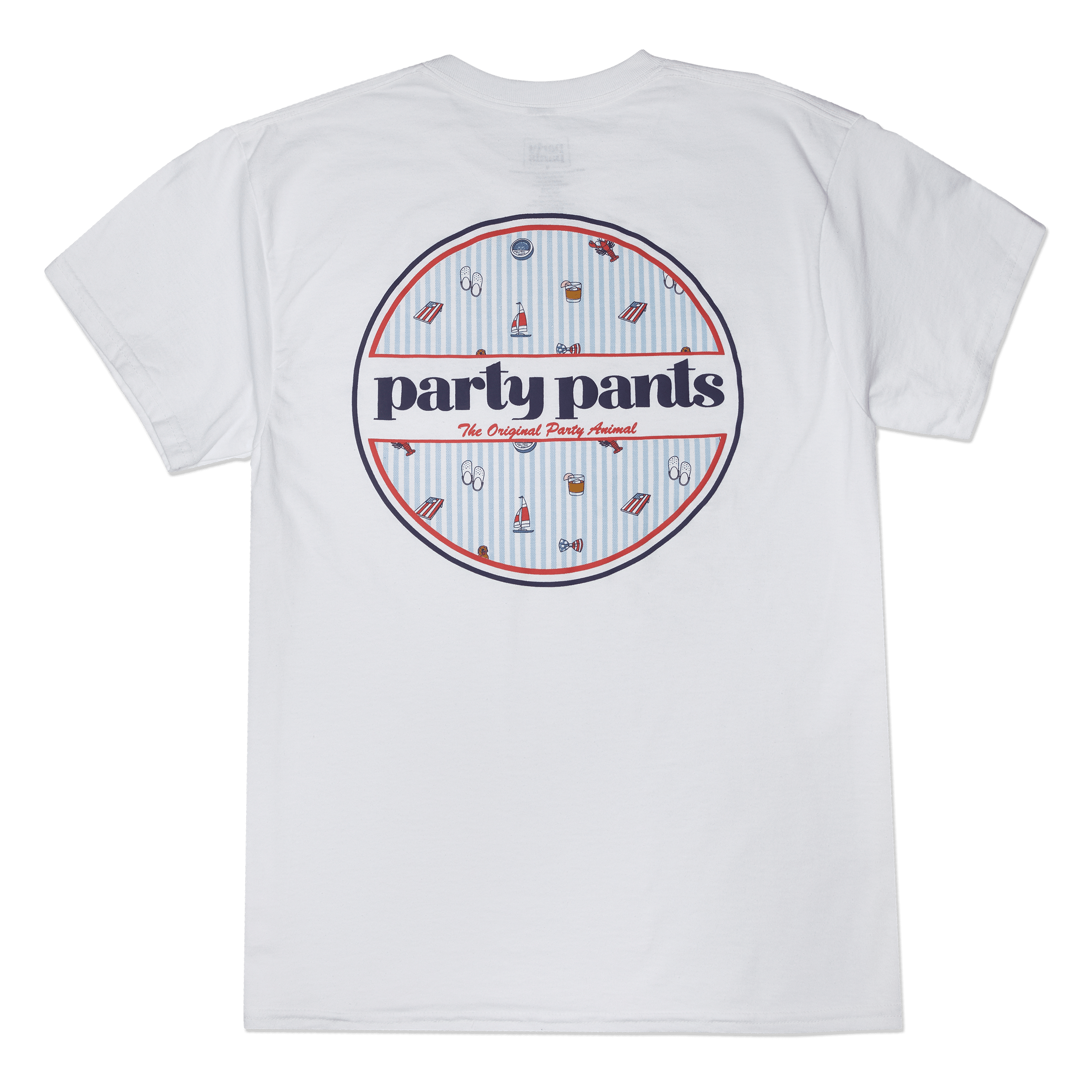 LOGO PUCK FILL WHITE T-SHIRT TEES PARTY PANTS