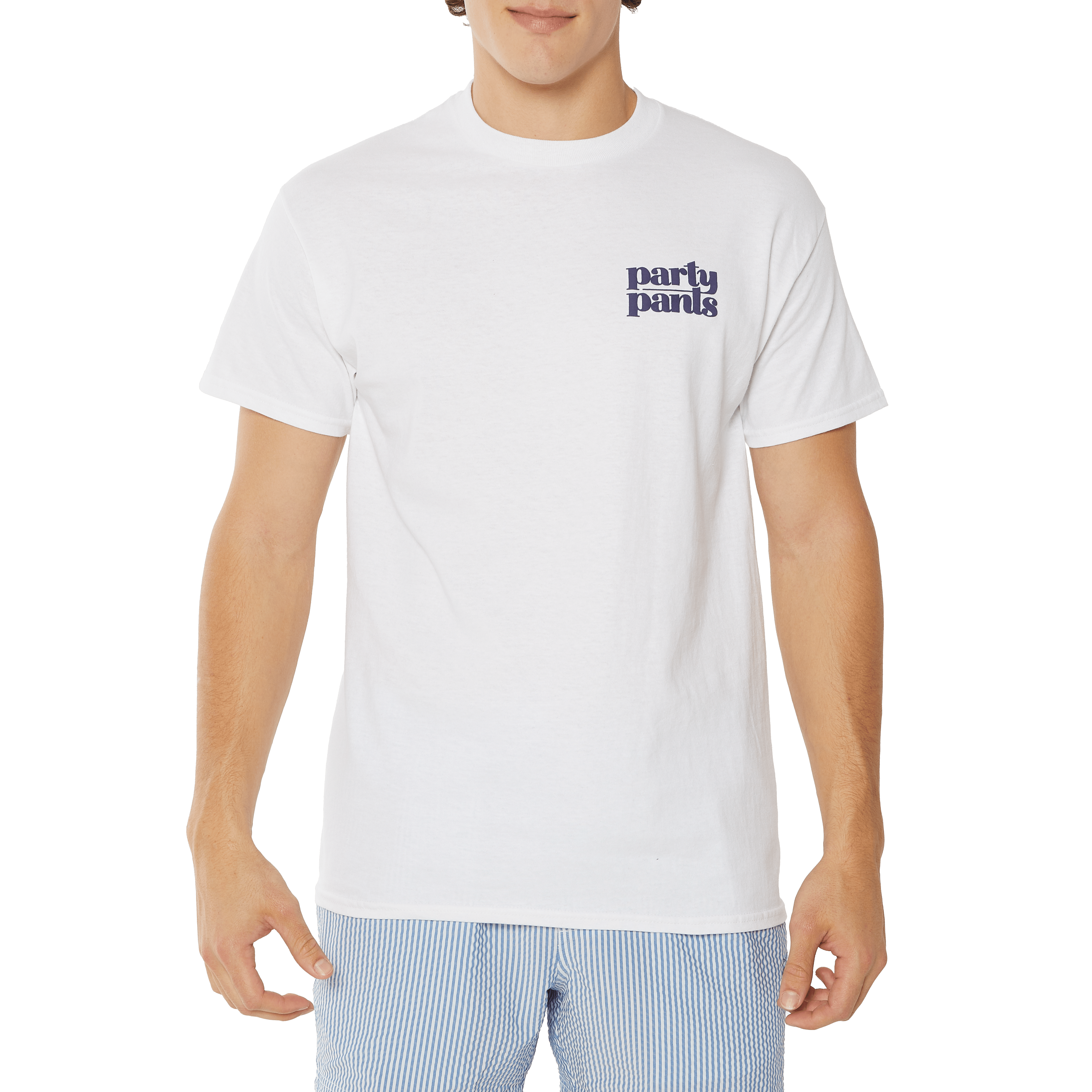 Logo Puck Fill White T-Shirt TEES PARTY PANTS