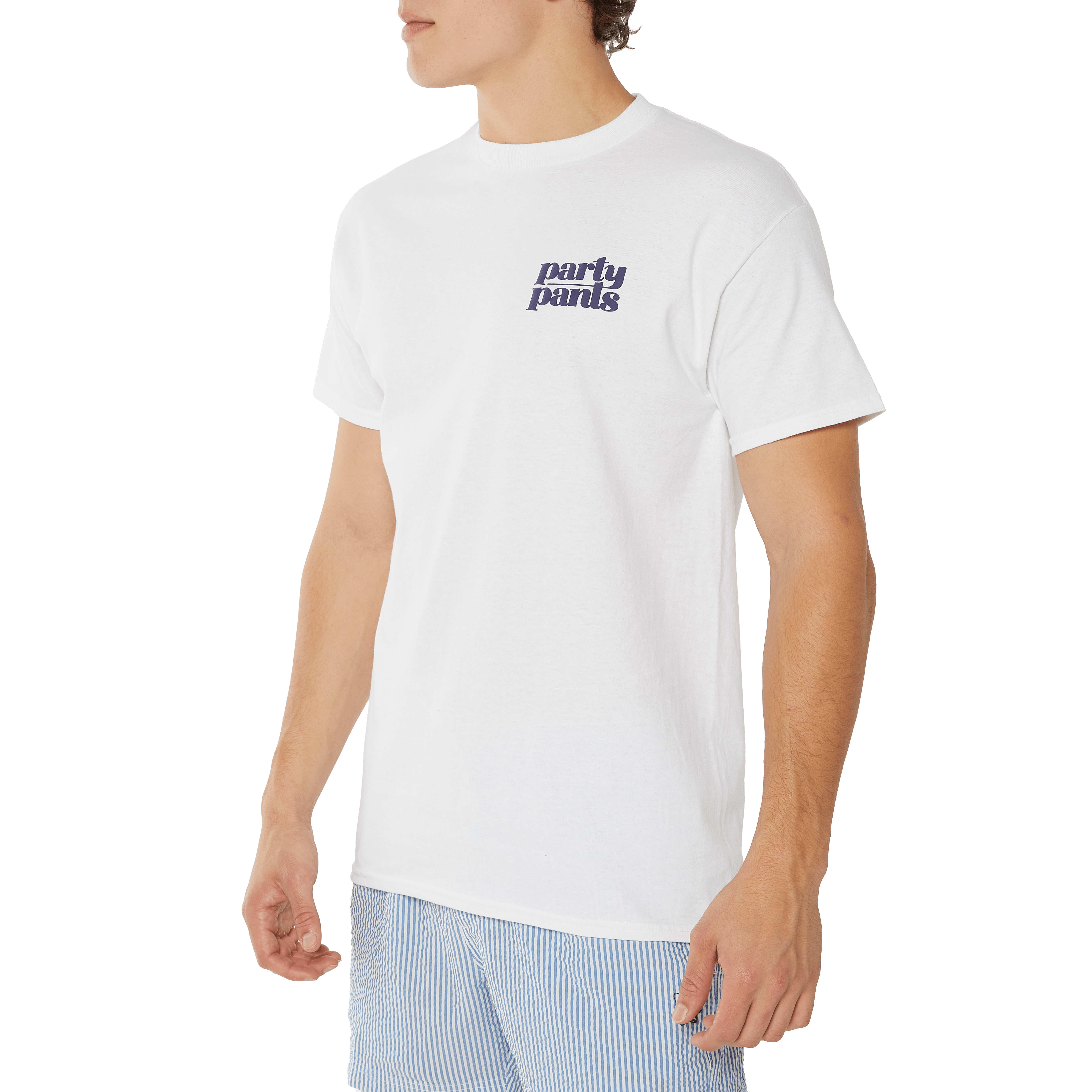 Logo Puck Fill White T-Shirt TEES PARTY PANTS