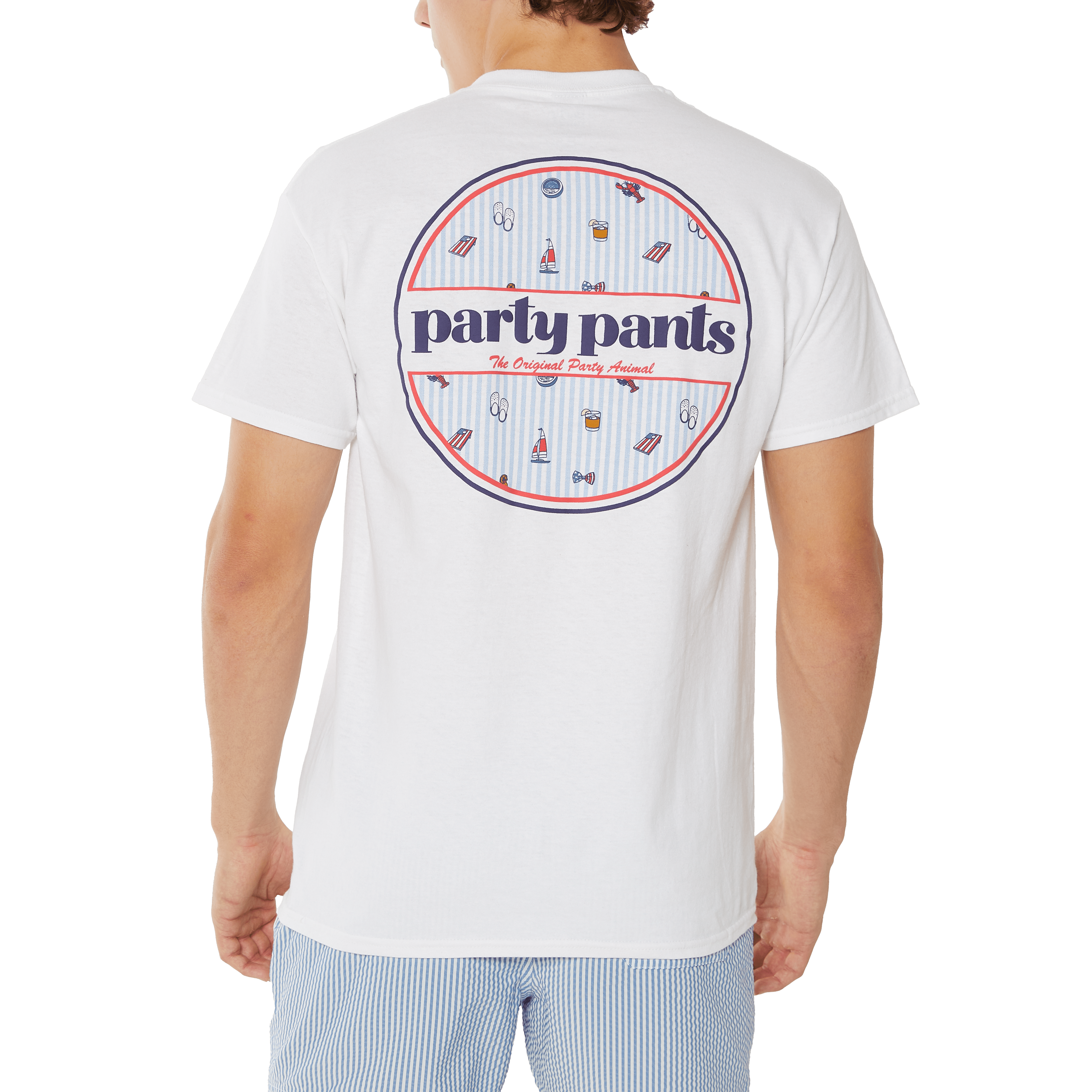 Logo Puck Fill White T-Shirt TEES PARTY PANTS