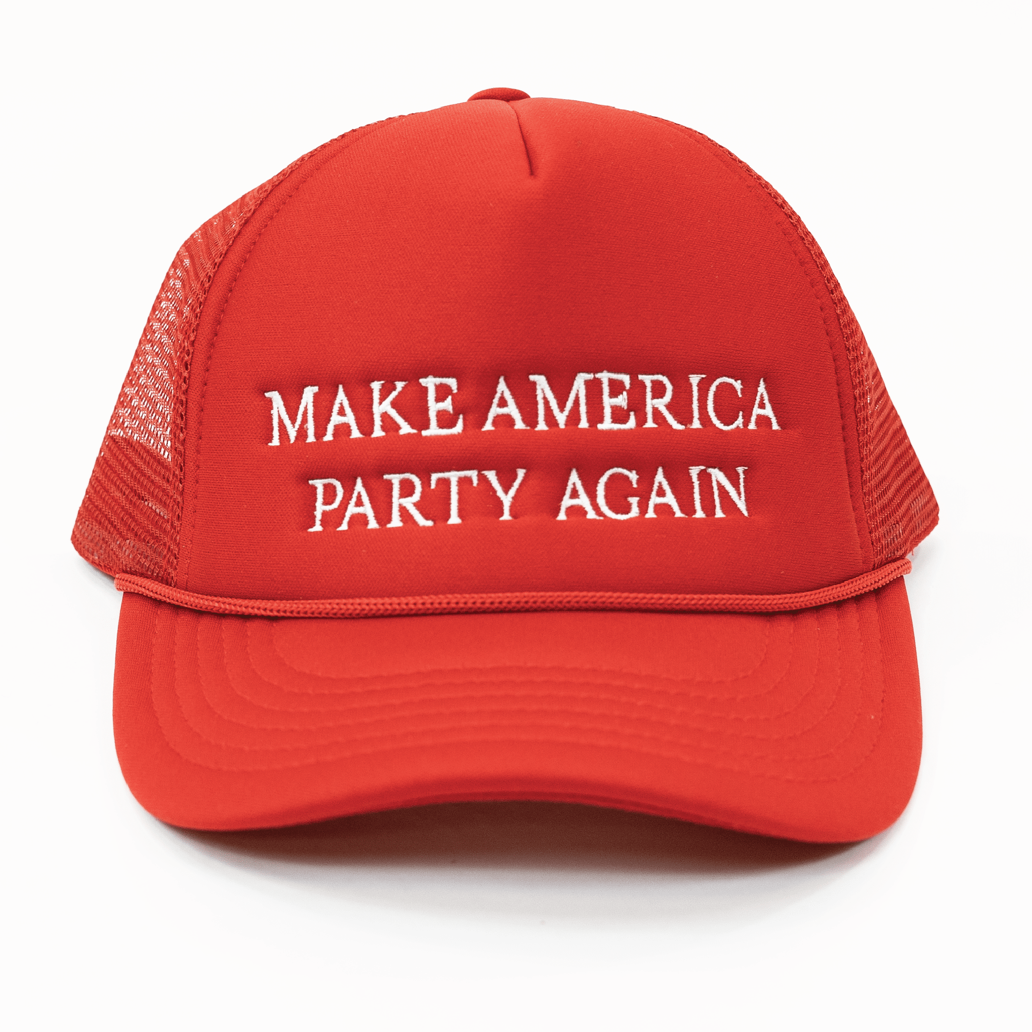 PARTY AGAIN HAT - RED HATS PARTY PANTS