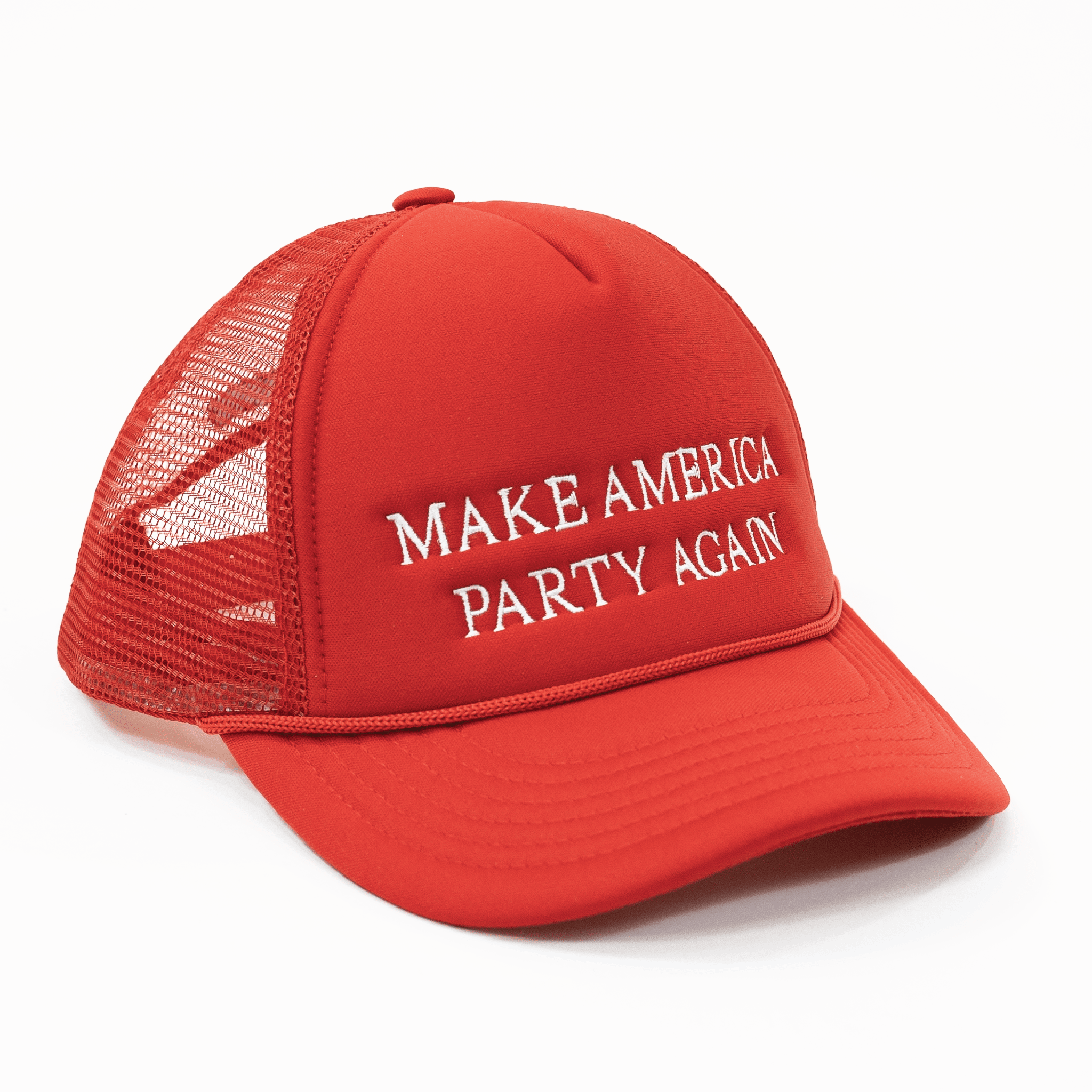 PARTY AGAIN HAT - RED HATS PARTY PANTS