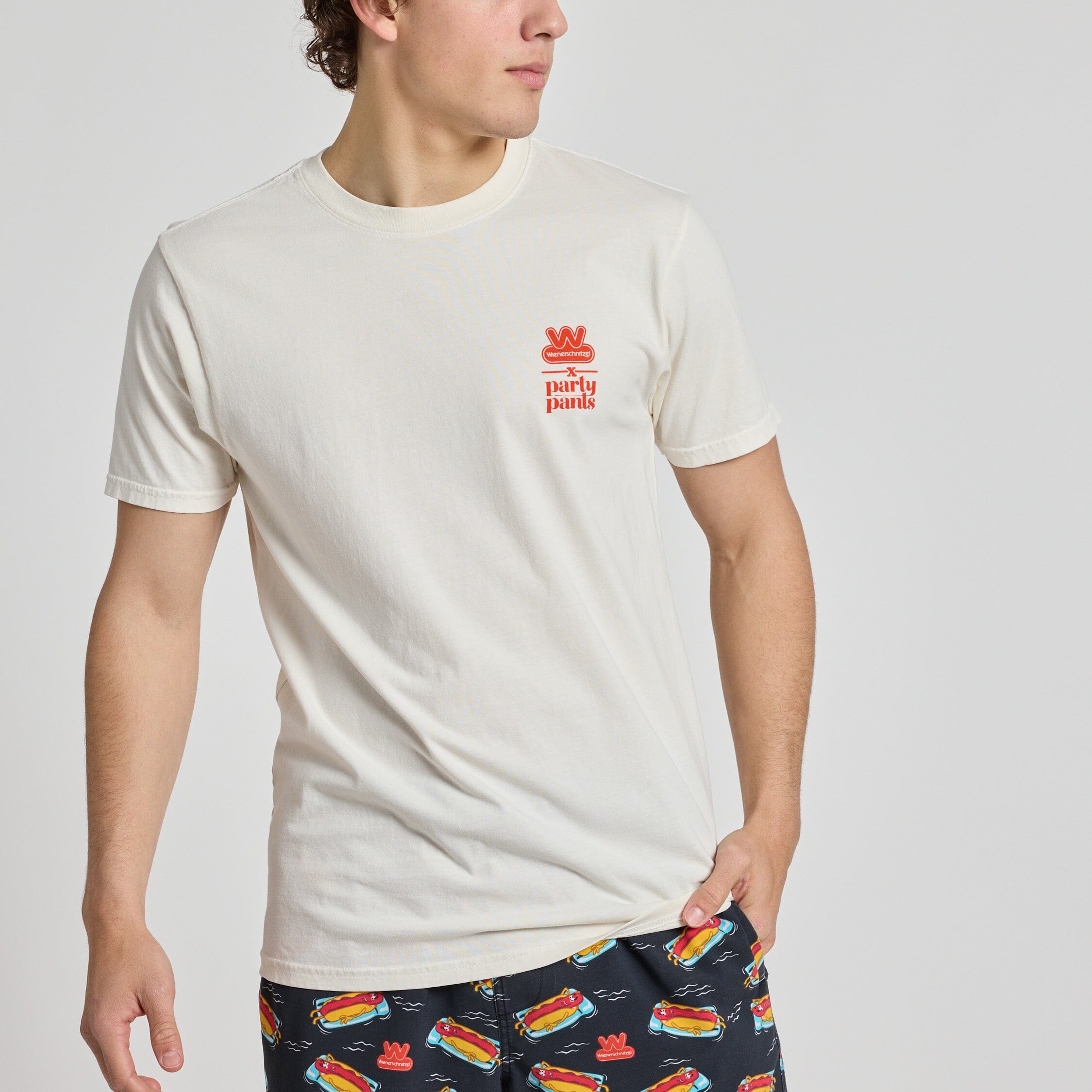 Single And Corny Vintage White T-Shirt Tees PARTY PANTS