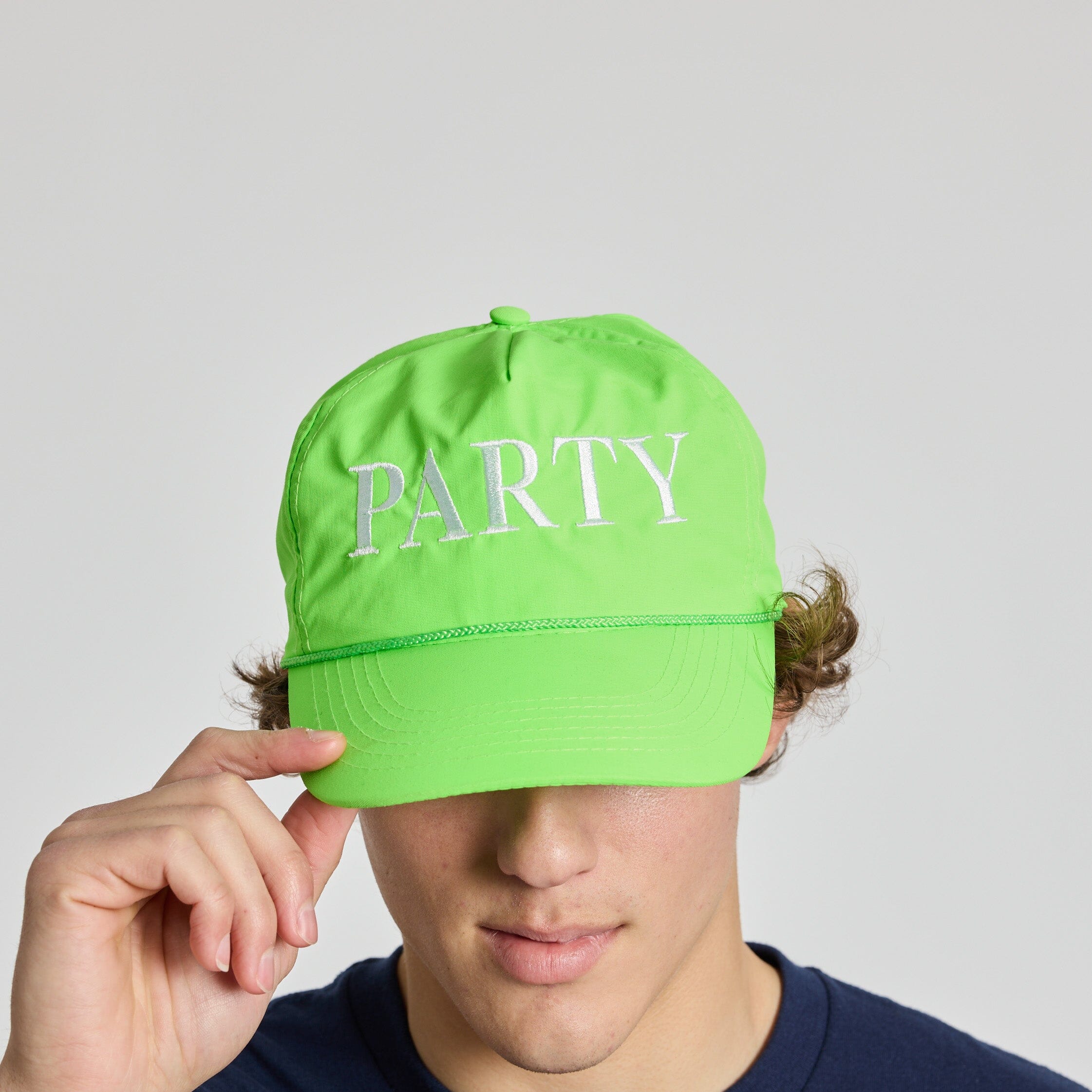 Party Neon Green Nylon Hat Hats PARTY PANTS