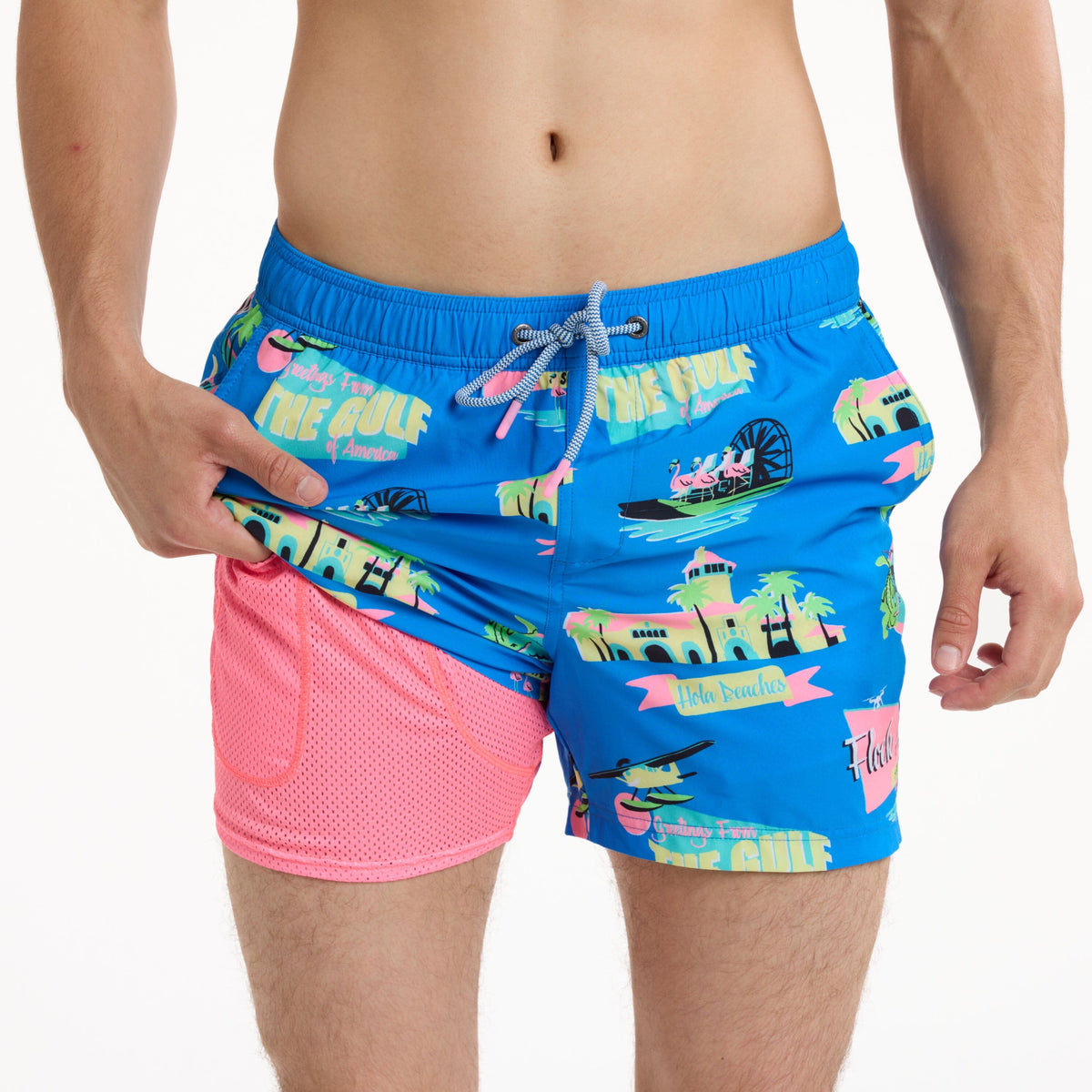 Gulf O'Merica - Men's 5" Happy Hour Swim Trunks PARTY PANTS PARTY PANTS