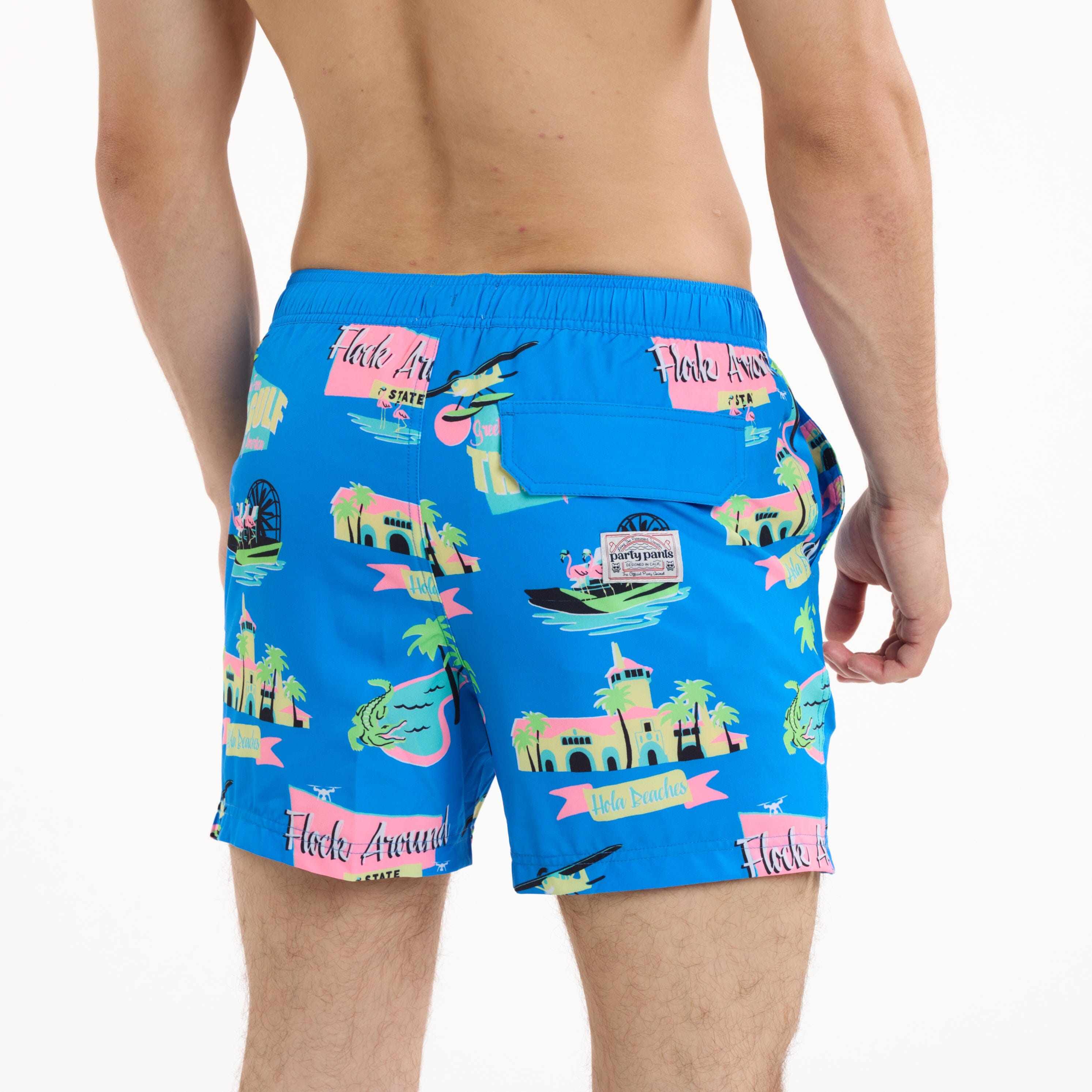 Gulf O'Merica - Men's 5" Happy Hour Swim Trunks PARTY PANTS PARTY PANTS