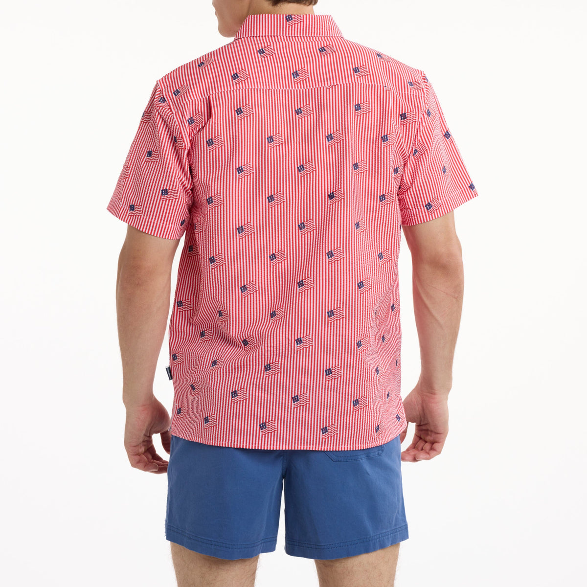 Men's Woven Shirt - Old Glory Red | Weekender Weekender Shirt PARTY PANTS