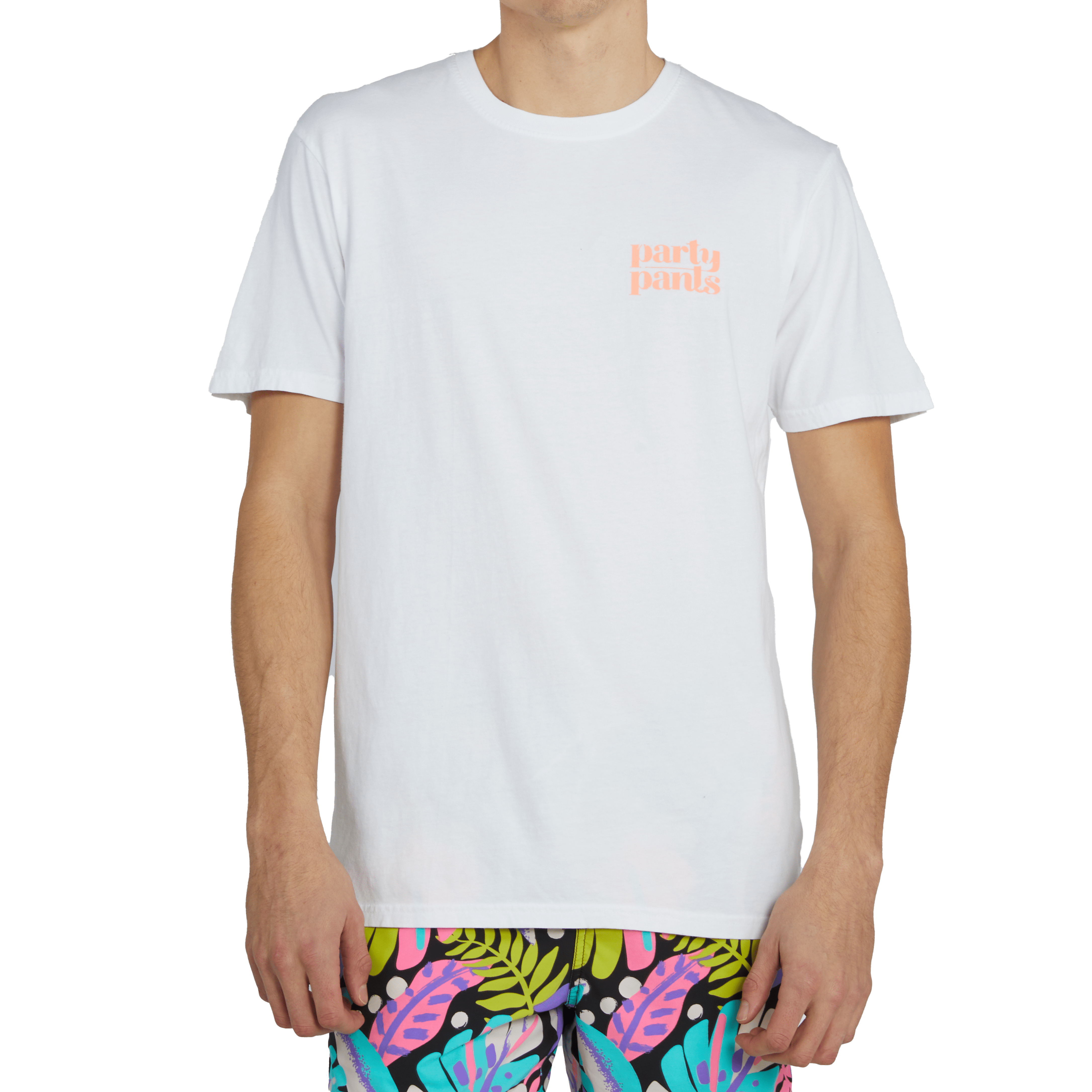 DAY DINKER T-SHIRT - WHITE TEE PARTY PANTS