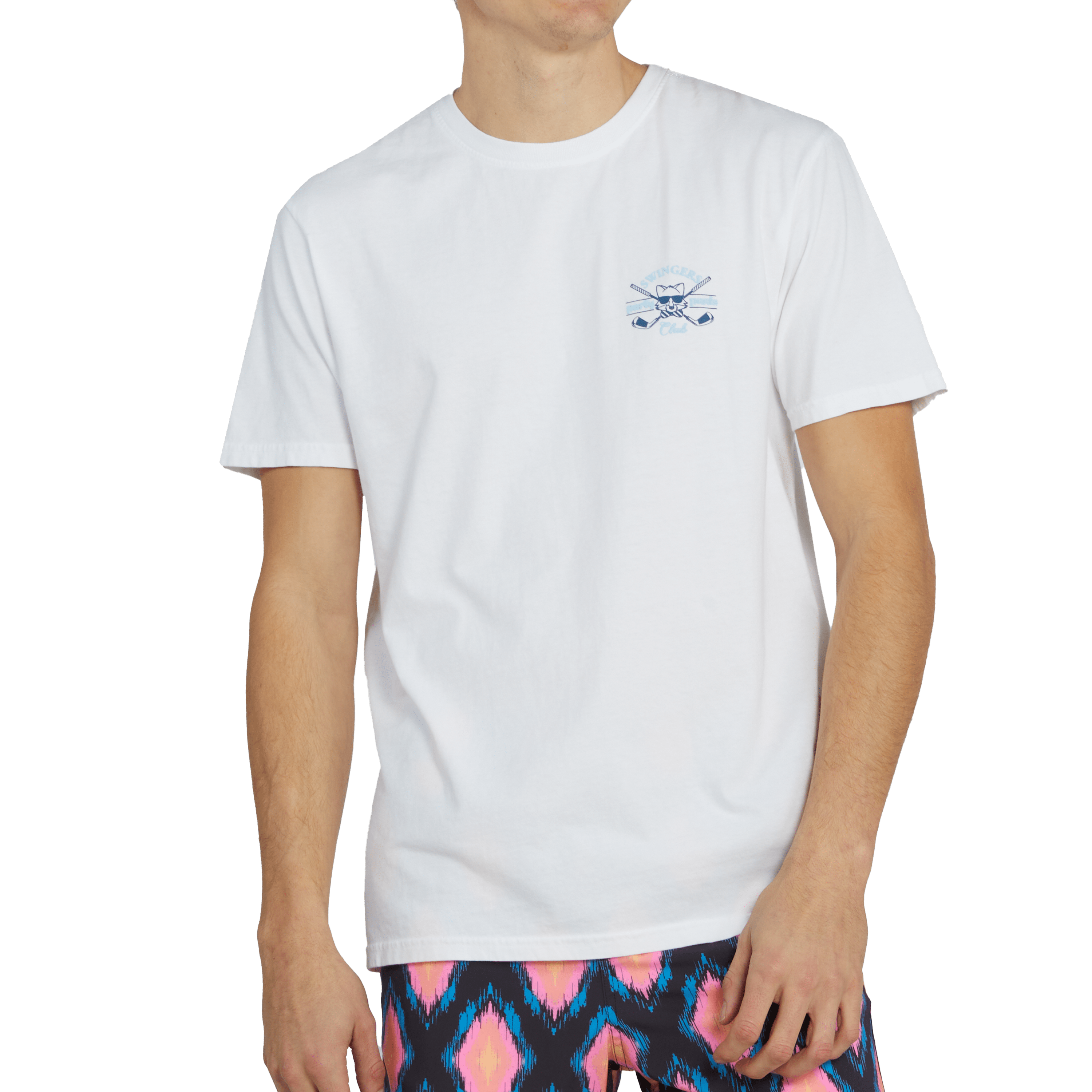 SWINGERS MINGO T-SHIRT - WHITE TEE PARTY PANTS