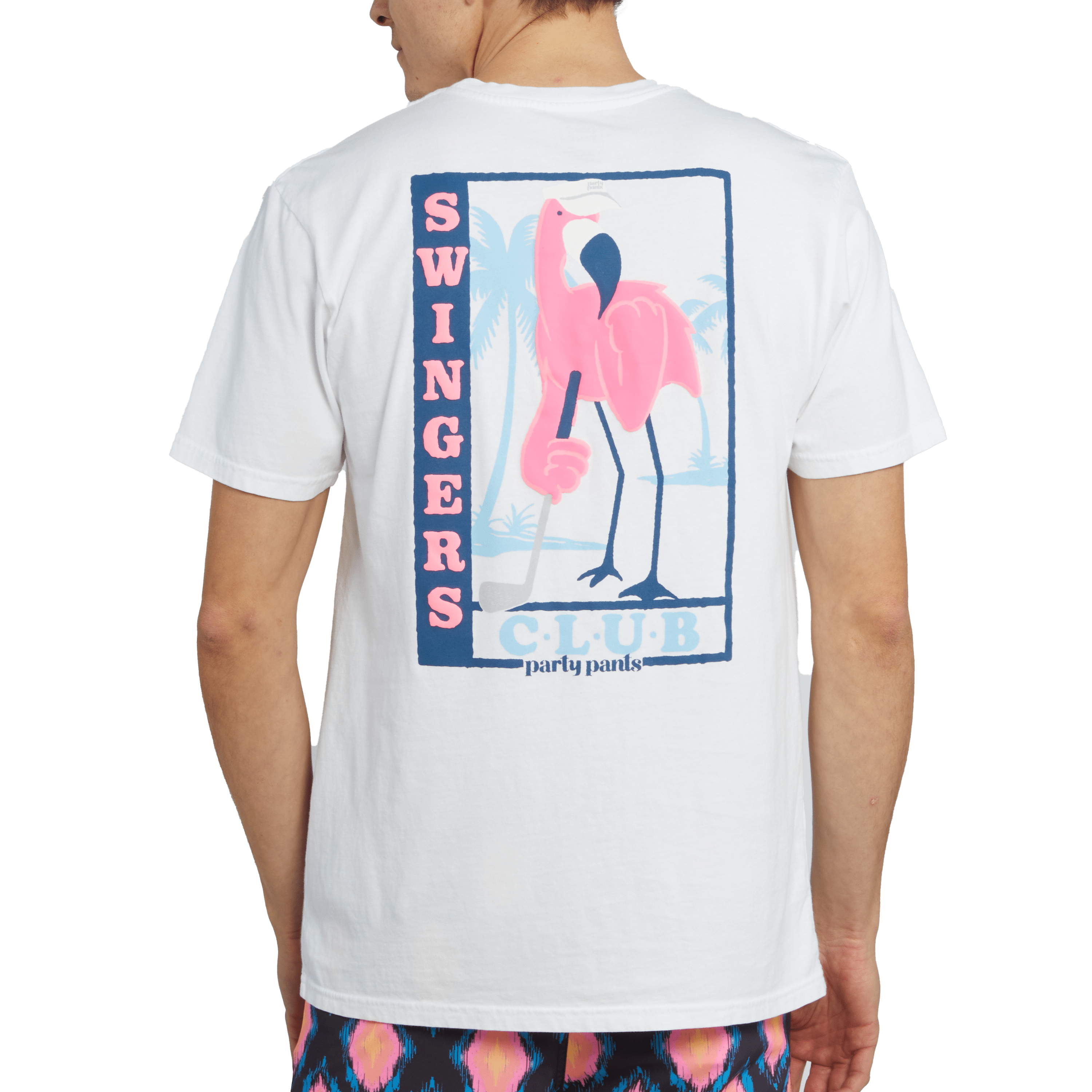 SWINGERS MINGO T-SHIRT - WHITE TEE PARTY PANTS