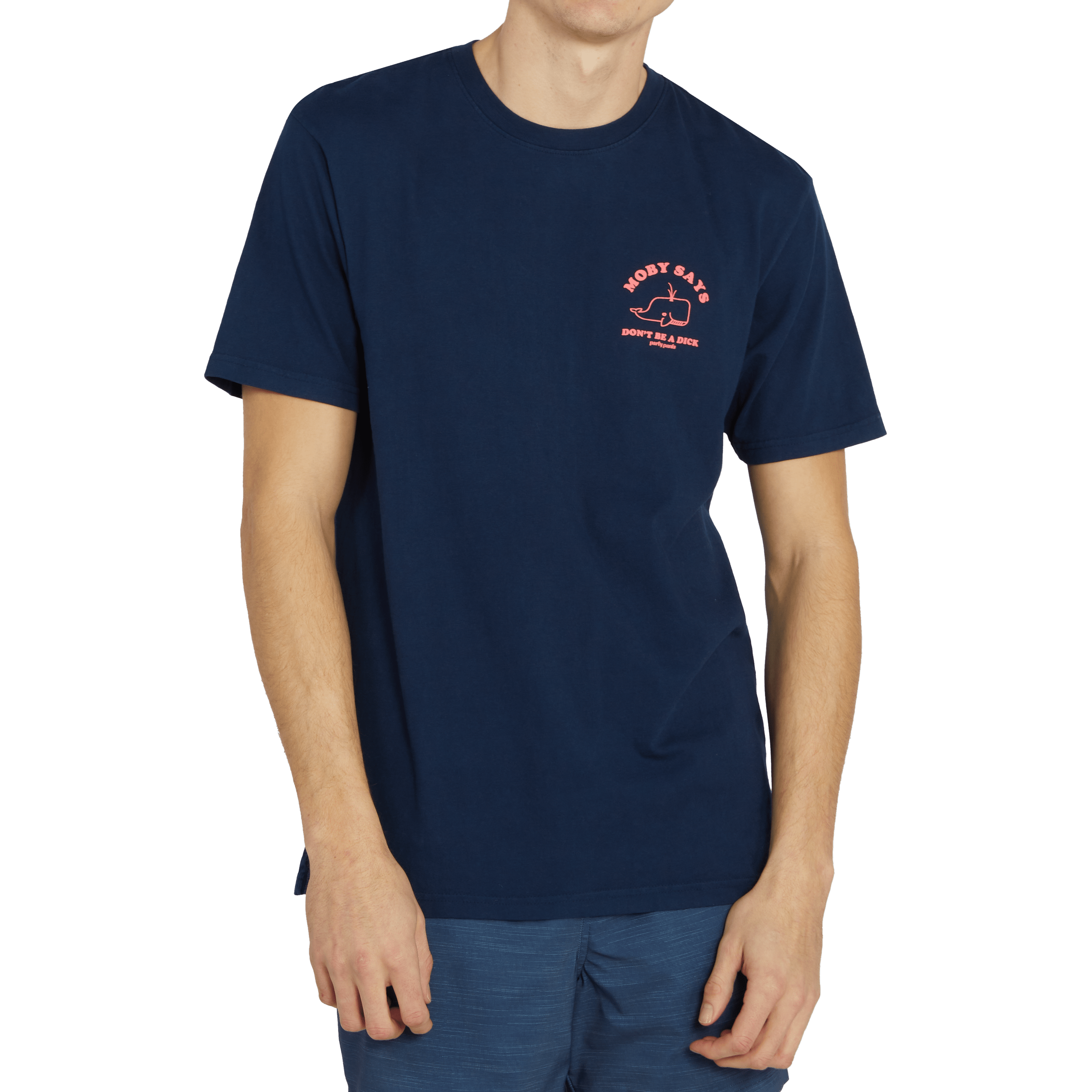 MOBY SAYS T-SHIRT - NAVY TEE PARTY PANTS
