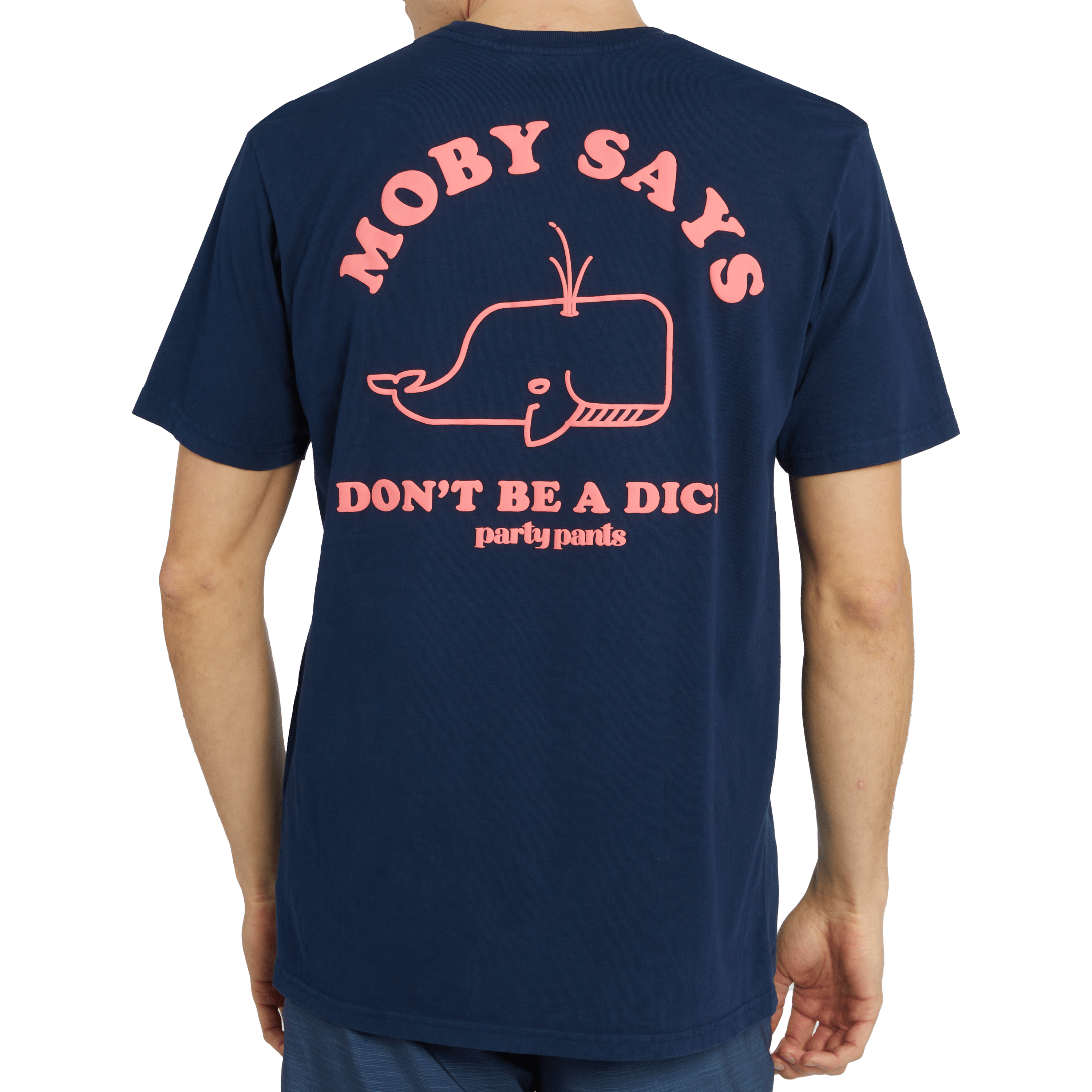 MOBY SAYS T-SHIRT - NAVY TEE PARTY PANTS