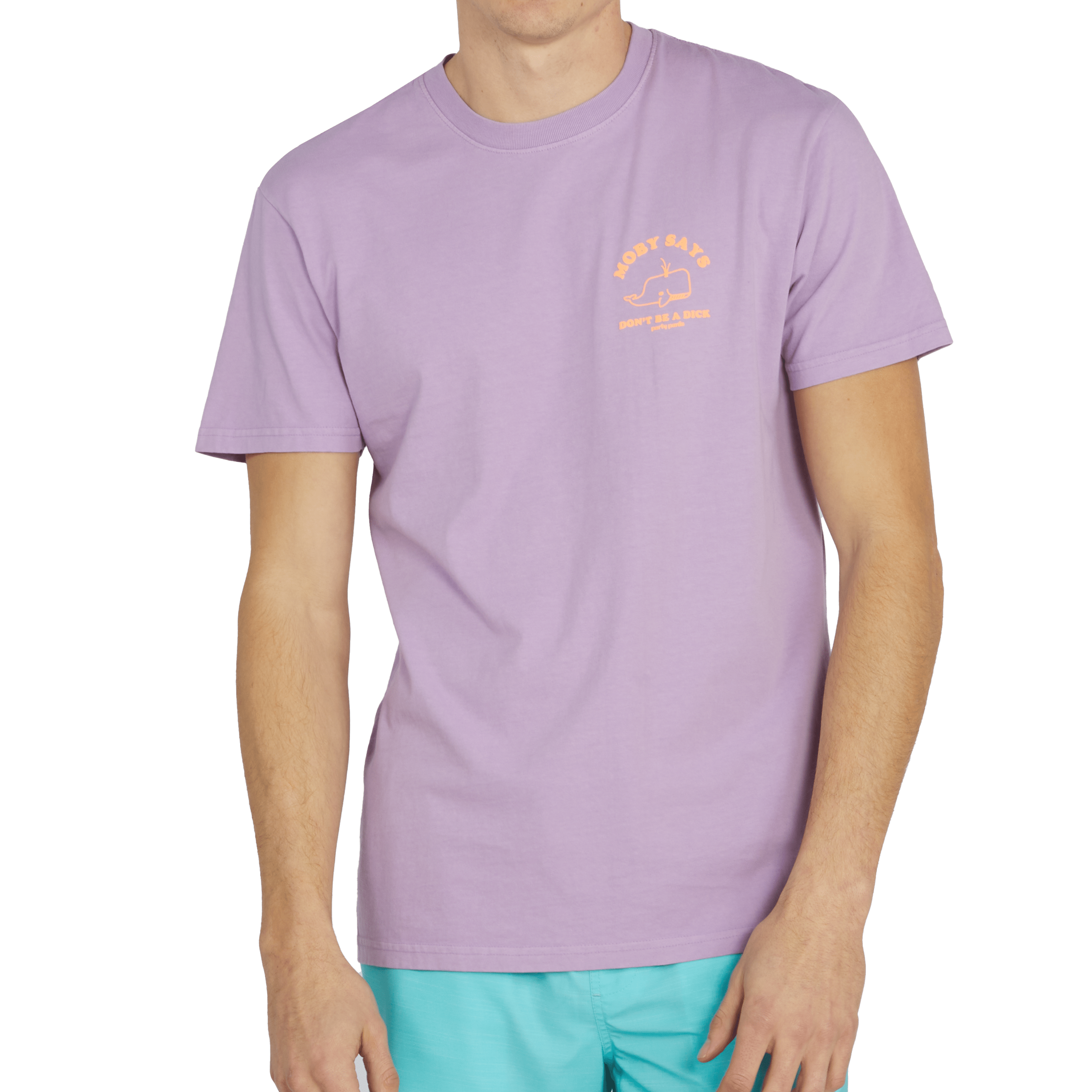MOBY SAYS T-SHIRT - PURPLE TEE PARTY PANTS