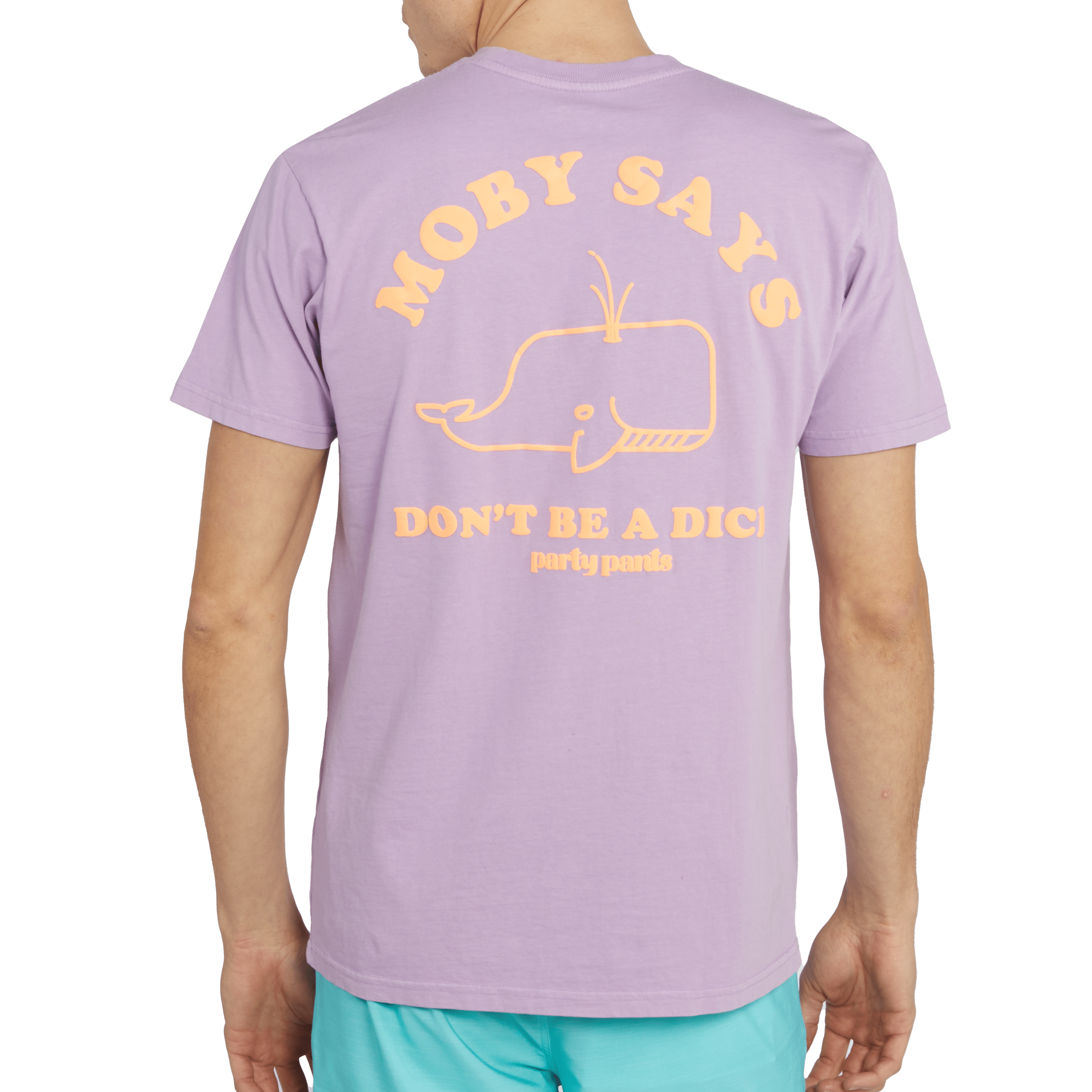 MOBY SAYS T-SHIRT - PURPLE TEE PARTY PANTS
