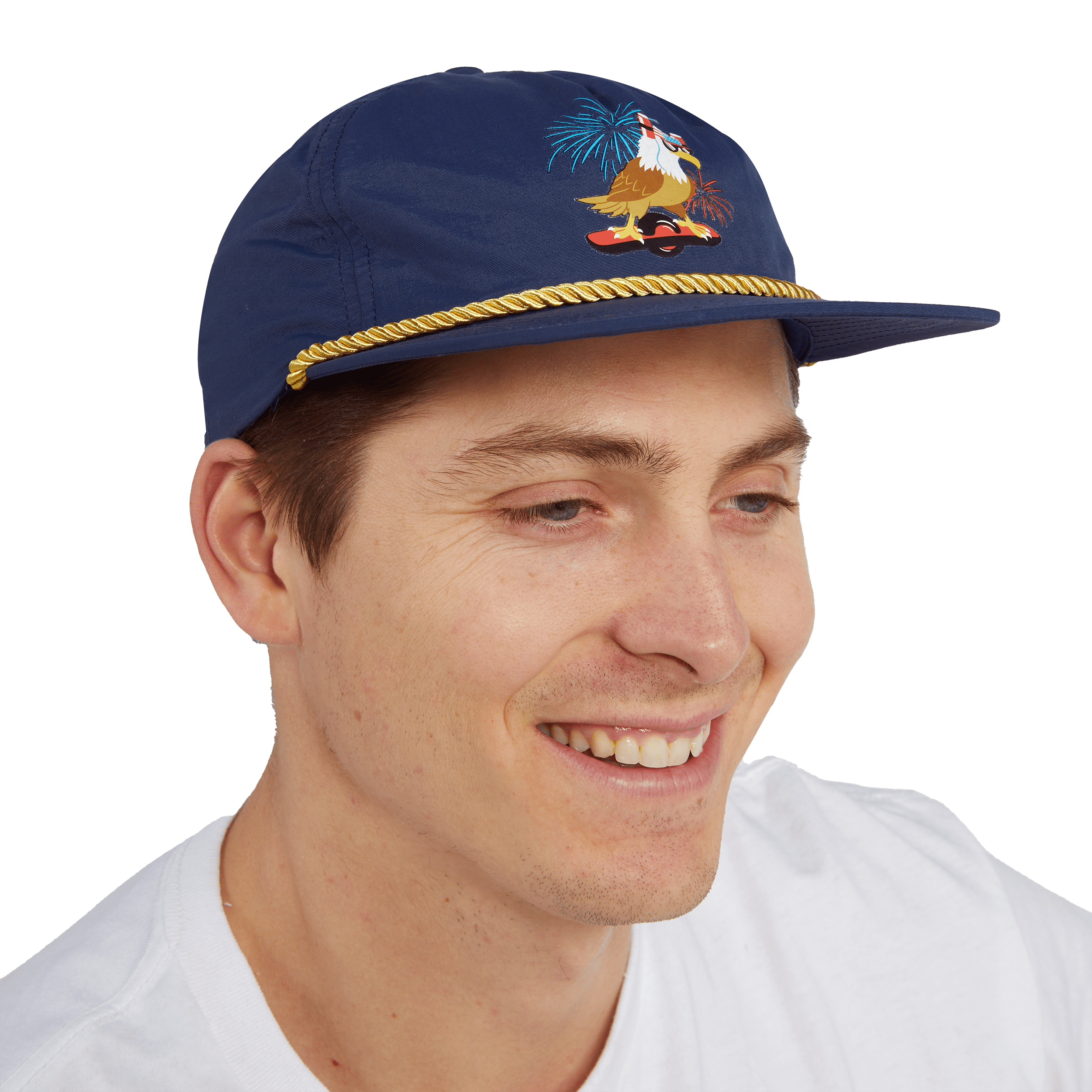 SHRED EAGLE NYLON HAT - NAVY HATS PARTY PANTS